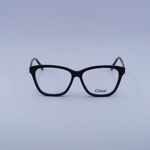 Chloe Chloe CH0084OA 001 Eyeglasses Black 55mm Square Frame Size ONE SIZE - 3 Thumbnail