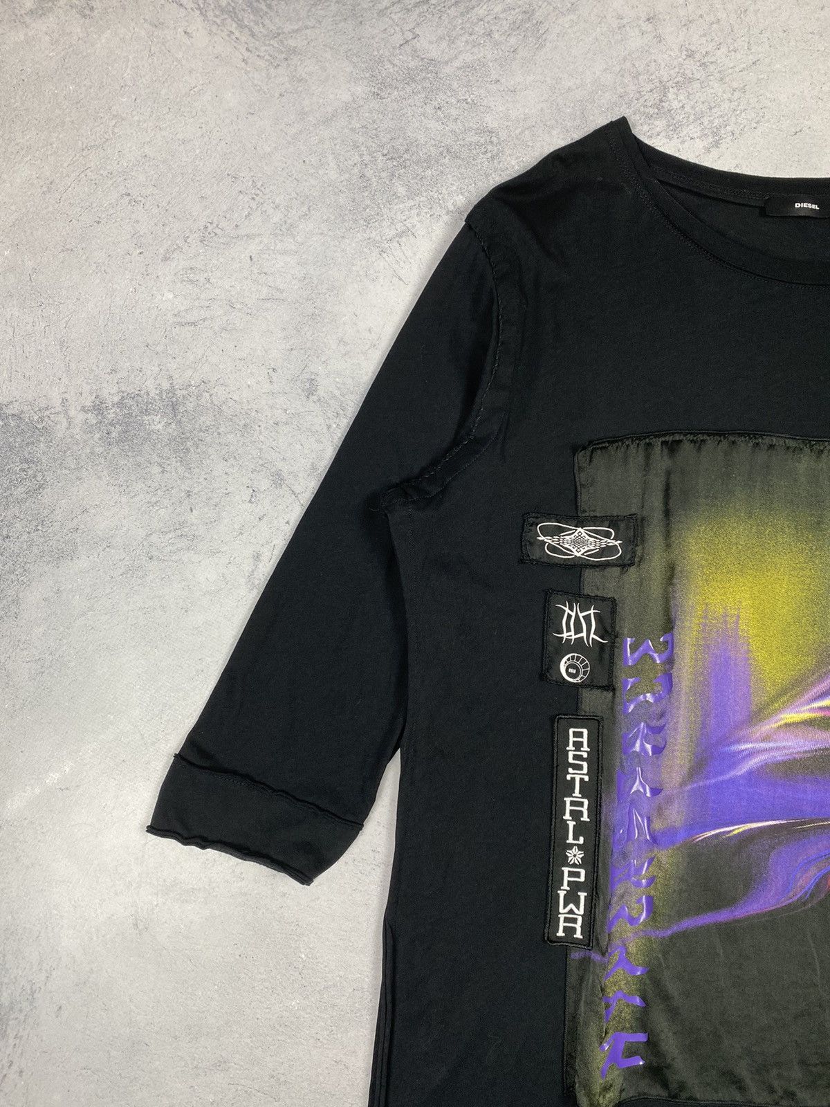 Diesel Diesel Avant Garde Urban Longline Tee Dress Graphic Panel Size S / US 4 / IT 40 - 6 Thumbnail