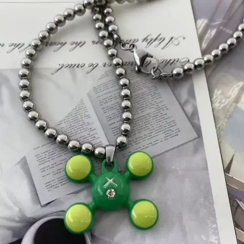 Jewelry Shiro x Mai Round Bead Chain Quadangle Ball Pendant Size ONE SIZE - 5 Thumbnail