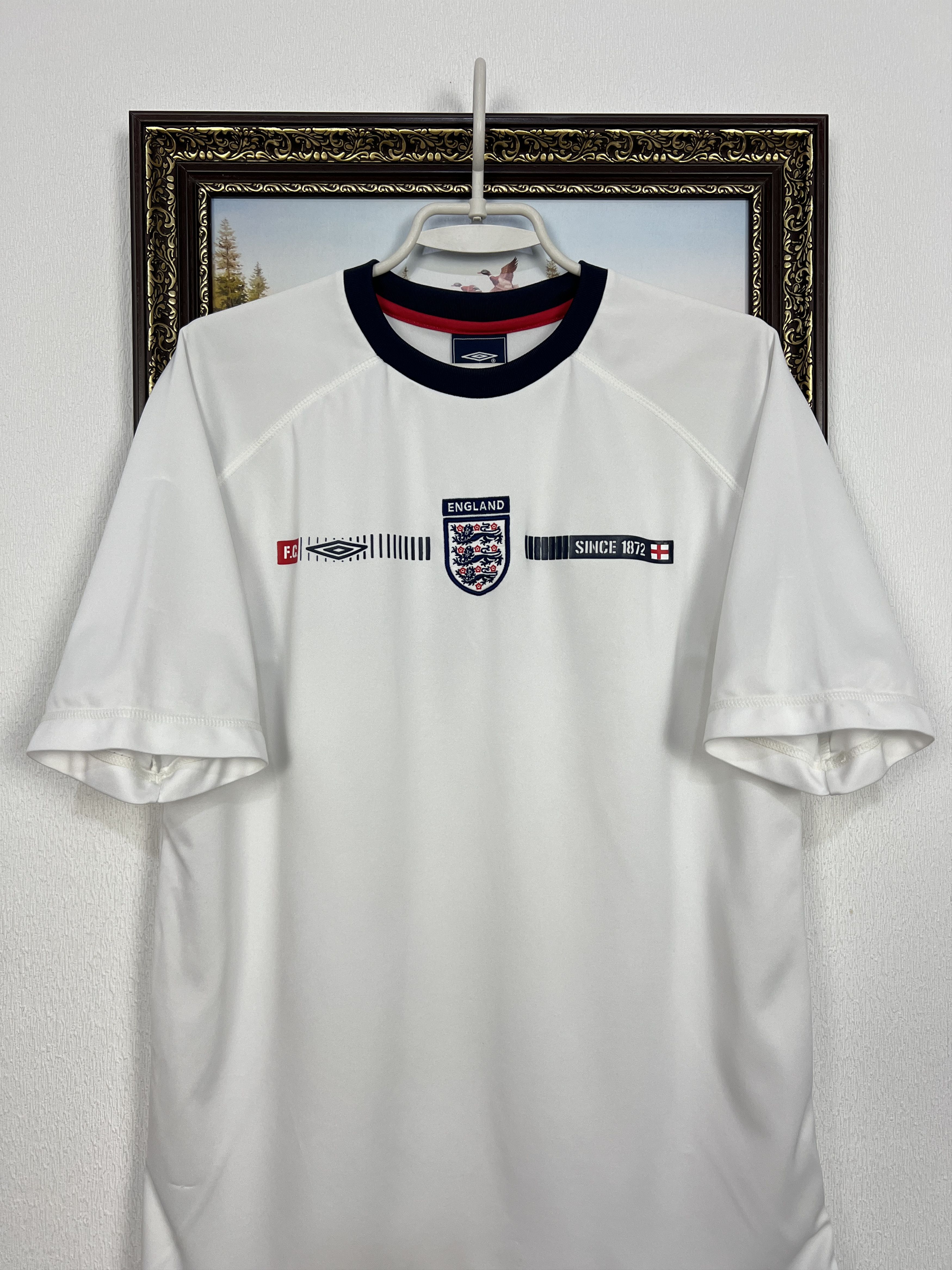 Umbro Vintage Umbro England Football Shirt Train White National Size US L / EU 52-54 / 3 - 2 Thumbnail