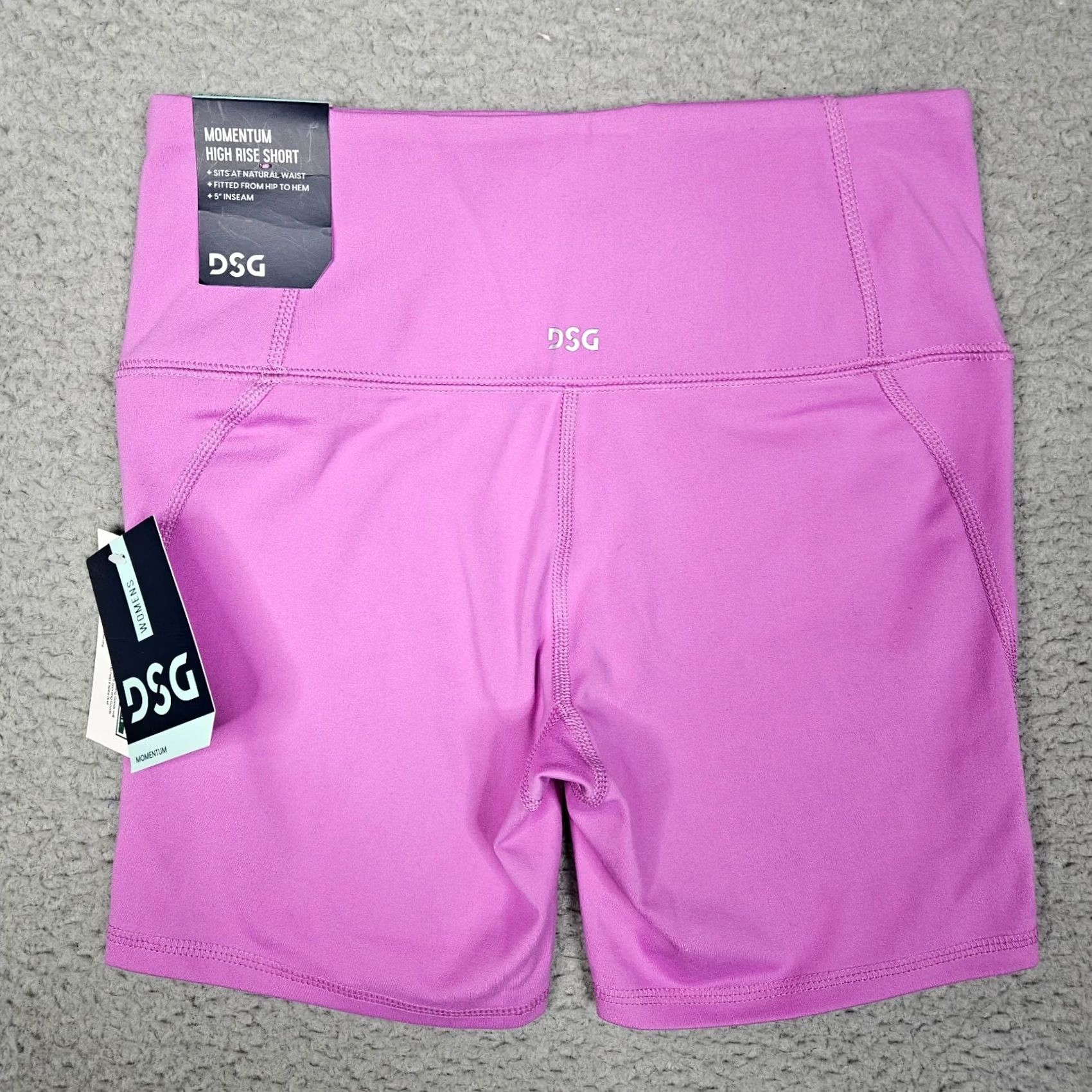 Vintage D&G Momentum High Rise Dark Pink Stretch Fitted 5" Lilac Fields Short XS NEW Womens Shorts Skimmer Stretch Activewear Casual Brand: D&G Size 26" / US 2 / IT 38 - 4 Thumbnail