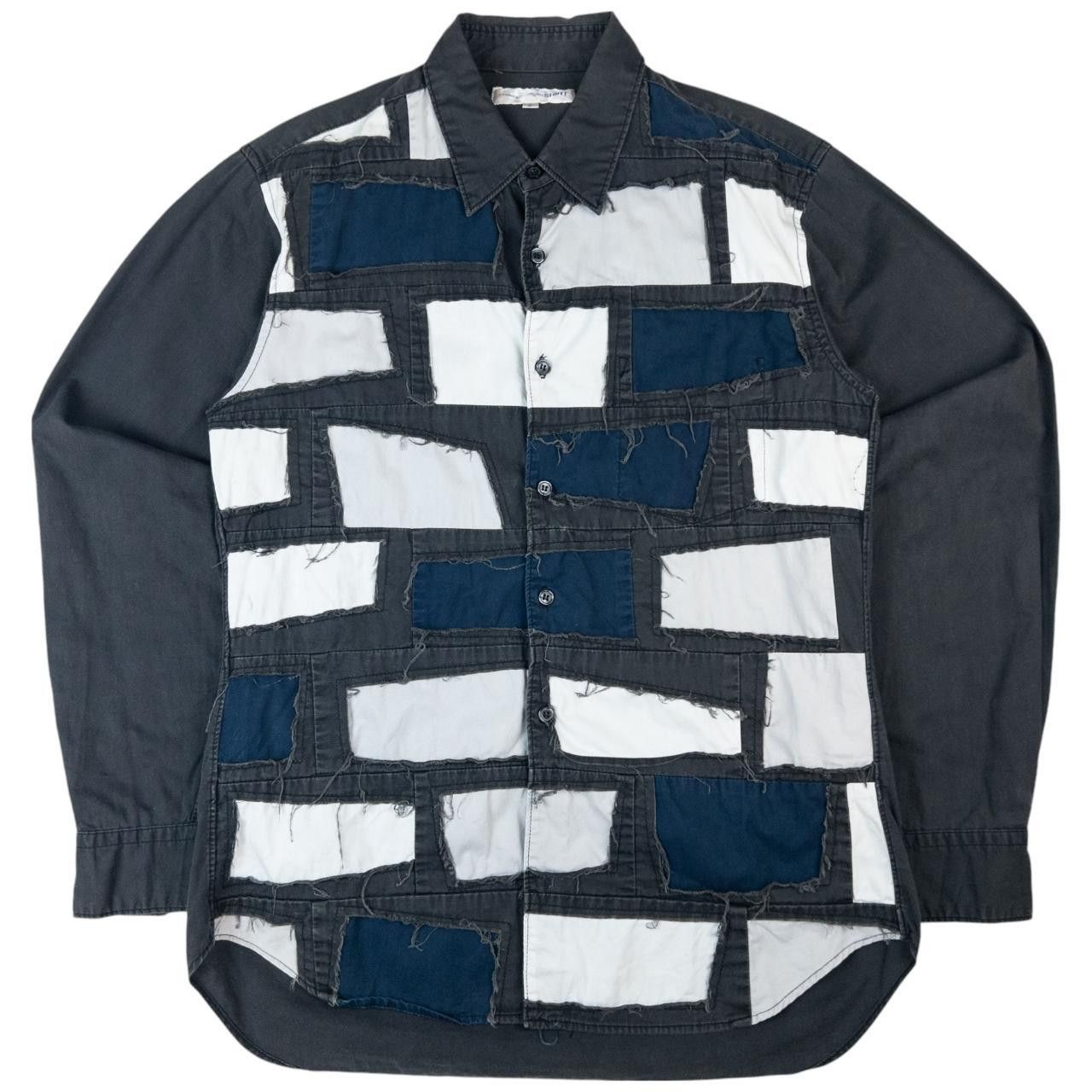 Comme des Garcons Vintage Comme Des Garçons Patchwork Button Up Shirt Size M Size US M / EU 48-50 / 2 - 1 Thumbnail