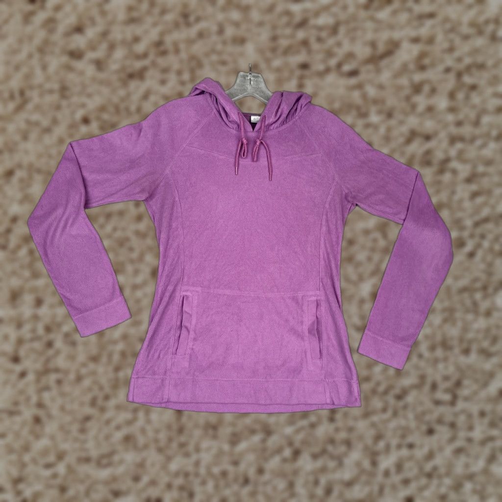KangaROOS Columbia Hoodie XS Purple Fleece Pullover Hooded Kangaroo Pocket Outdoor Hiking Womens Size XS / US 0-2 / IT 36-38 - 1 Thumbnail