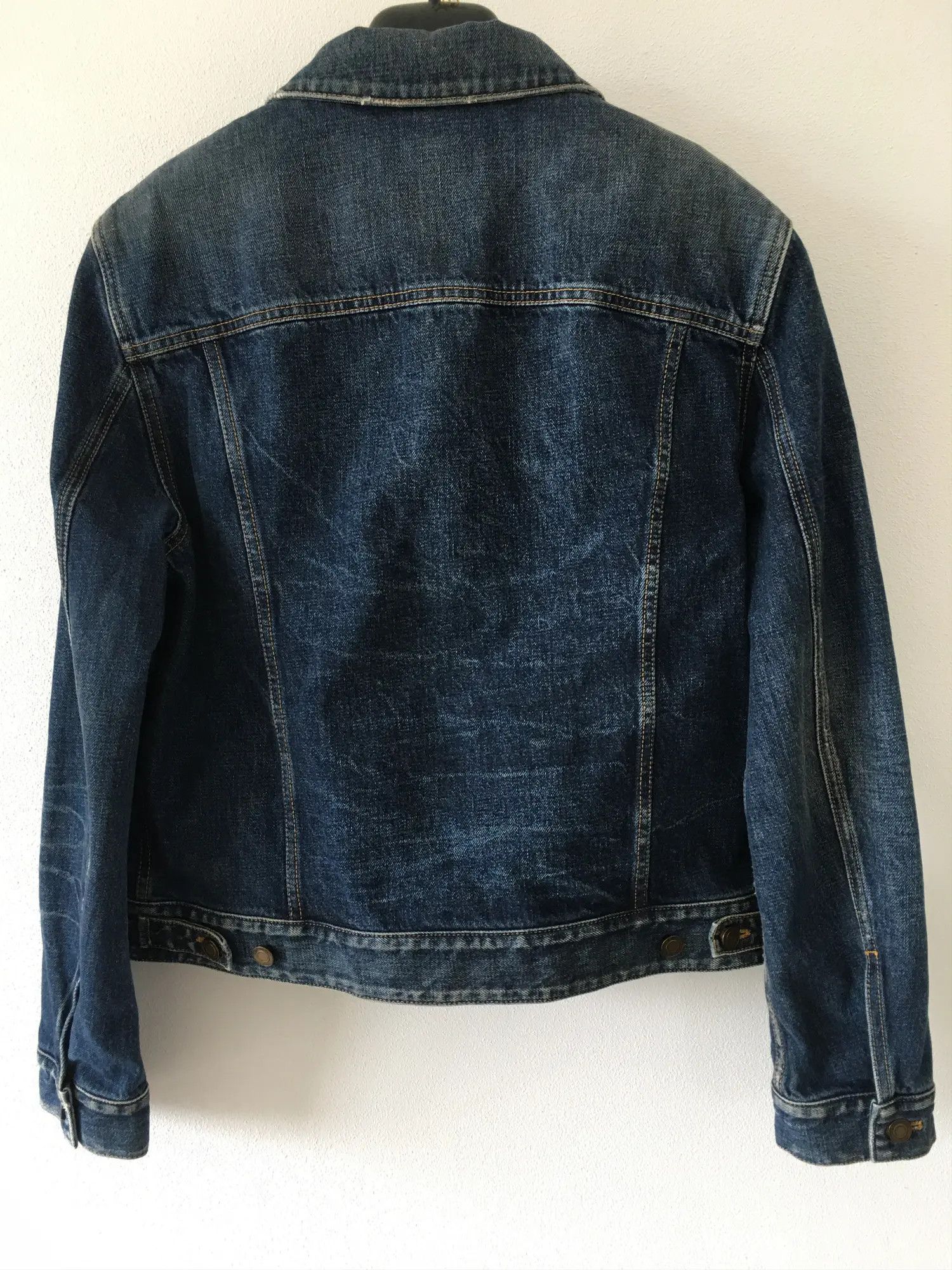 Saint Laurent Paris FINAL DROP / Denim Jacket Dark Washed Size US M / EU 48-50 / 2 - 2 Thumbnail