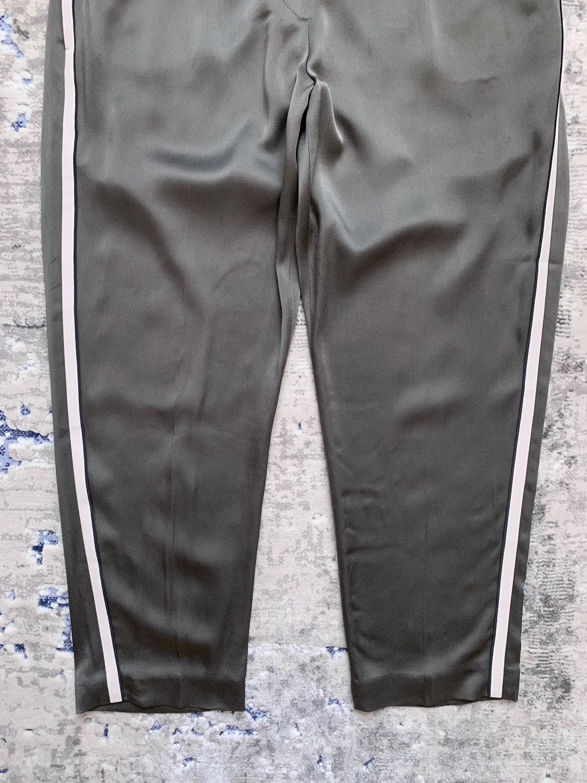 Brunello Cucinelli Brunello Cucinelli Track Stripe Pull-On Silk Pant Size 30" / US 8 / IT 44 - 4 Thumbnail