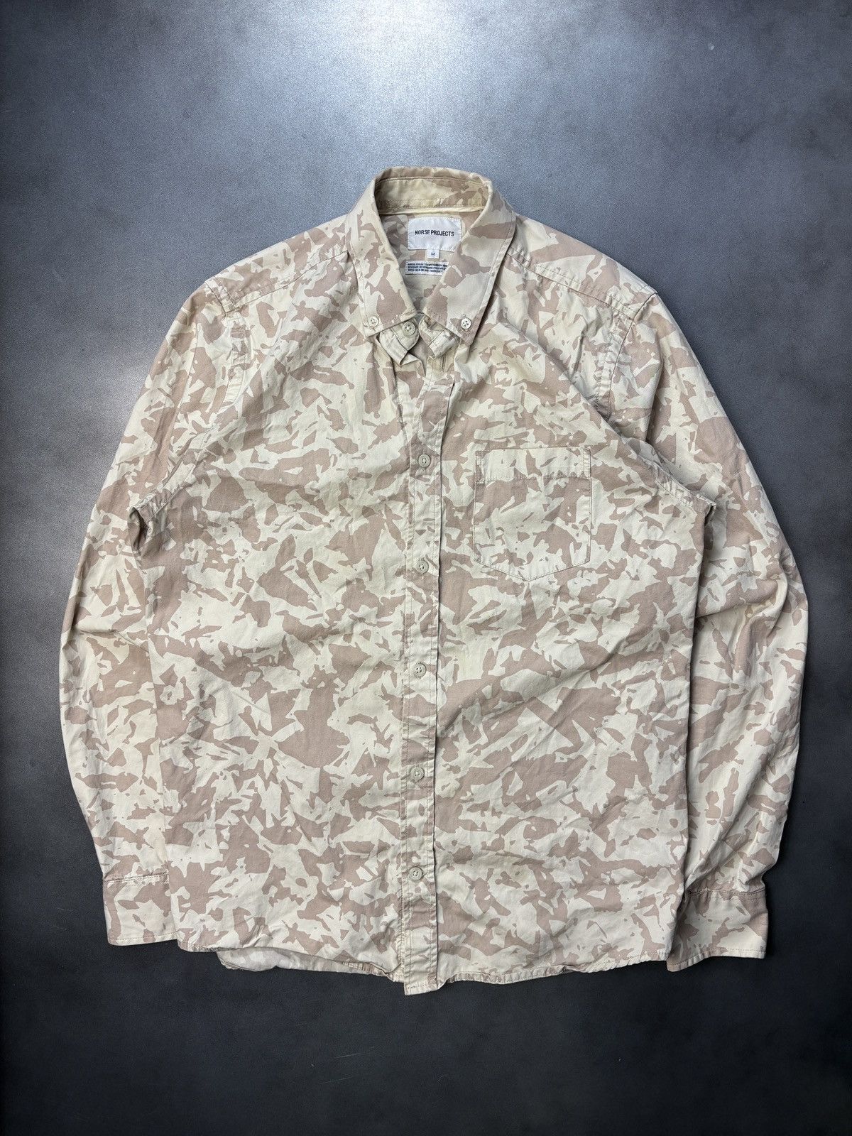 Norse Projects Norse Projects Camo Button Up Longsleeve Desert Digital Wood Size US S / EU 44-46 / 1 - 1 Thumbnail