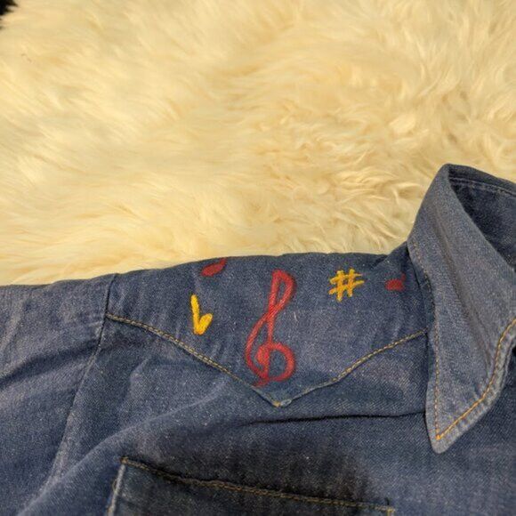 Vintage Vintage GWG Denim Pearl Snap Western Shirt Size L / US 10 / IT 46 - 9 Thumbnail