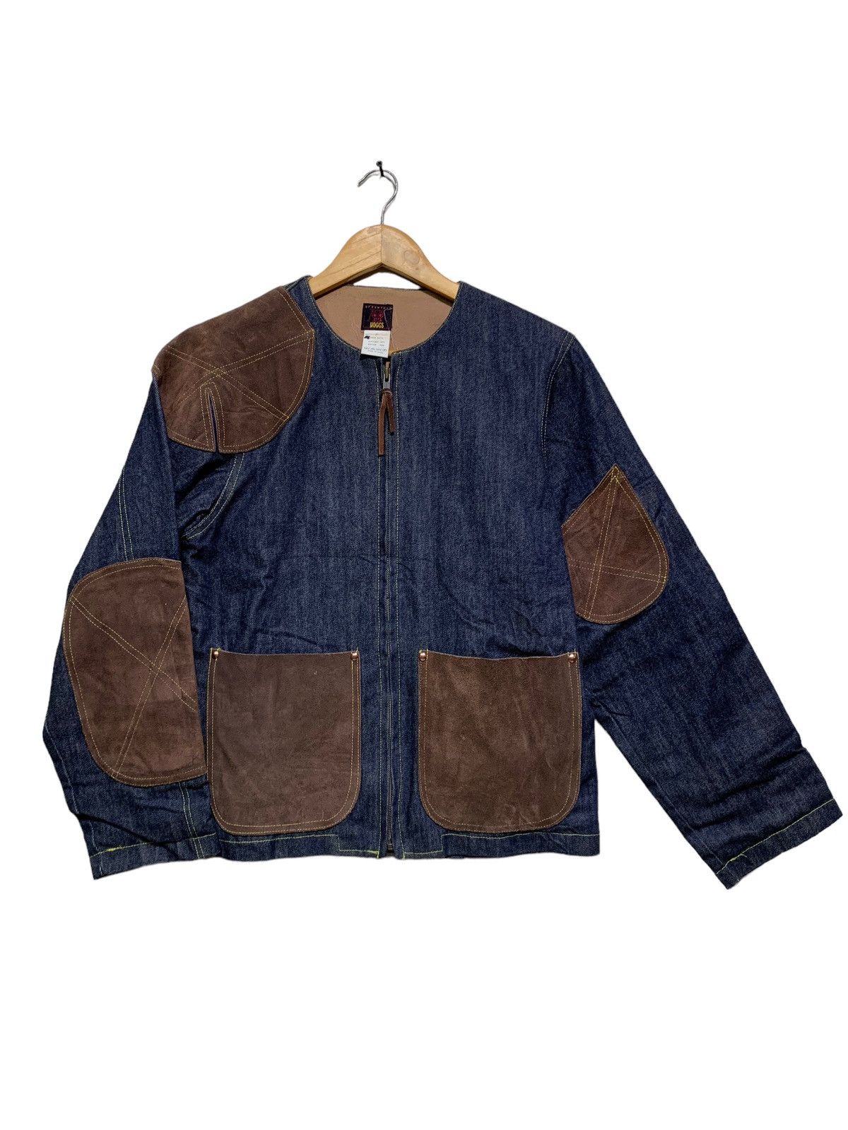 Needles 🔥NEPENTHES DENIM JACKETS WITH LEATHER PATCHWORK Size US M / EU 48-50 / 2 - 1 Thumbnail