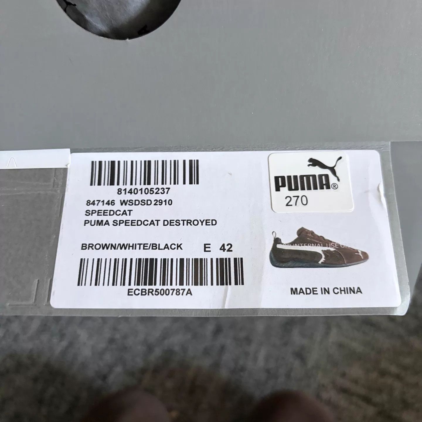 Puma PUMA x Balenciaga Speedcat Brown Distressed 42 New Size US 9 / EU 42 - 6 Thumbnail