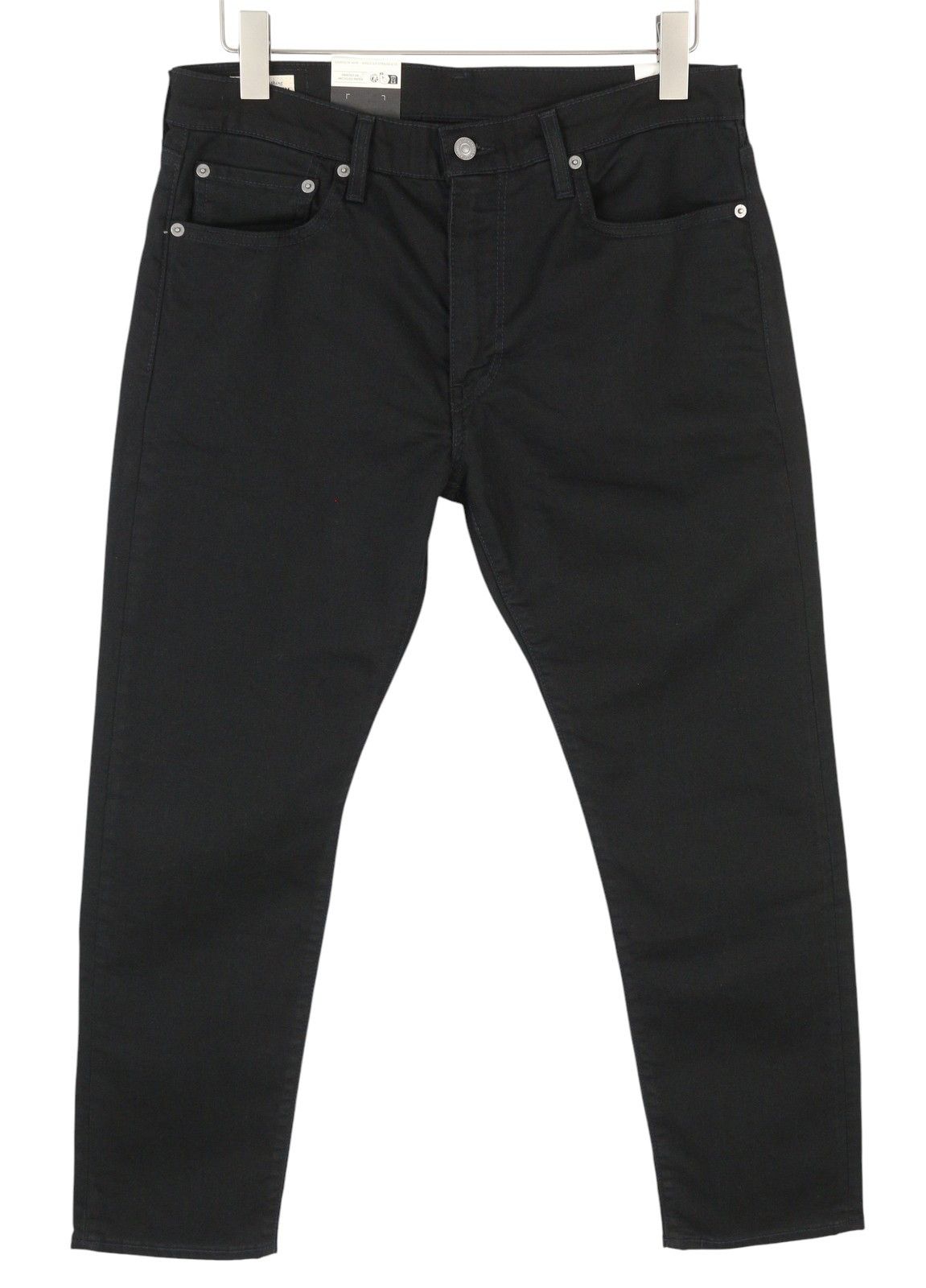 Levi's 502 W33/L30 Taper Zip Black Denim Jeans 87077 Size US 33 - 2 Thumbnail