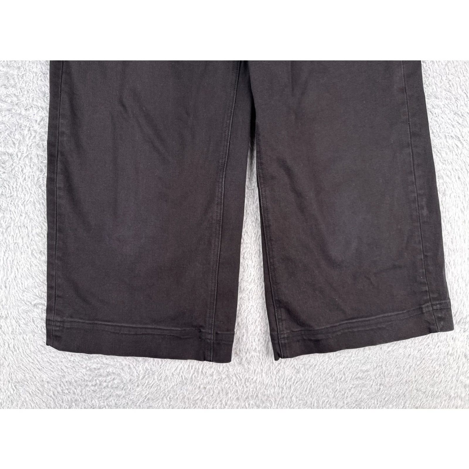 Everlane VINTAGE Everlane Jeans Women 0 Black Denim Wide Leg High Rise Cotton Fall Spring Summer Winter Women's 25x28 Size 25" / US 0 / IT 36 - 2 Thumbnail