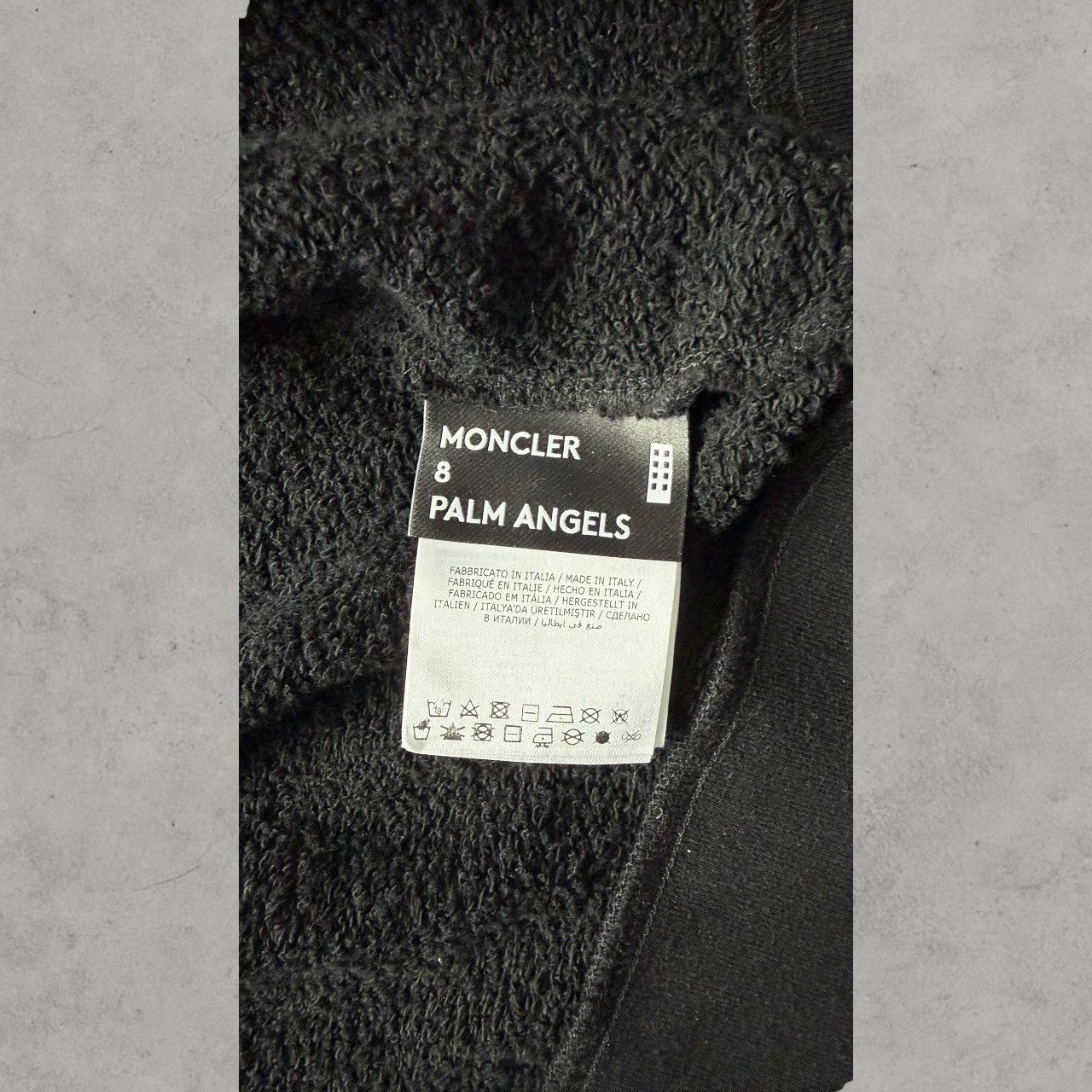 Moncler × Palm Angels Moncler x Palm Angels Logo Skull Oversized Black Zip Up Sz L Size US L / EU 52-54 / 3 - 9 Thumbnail