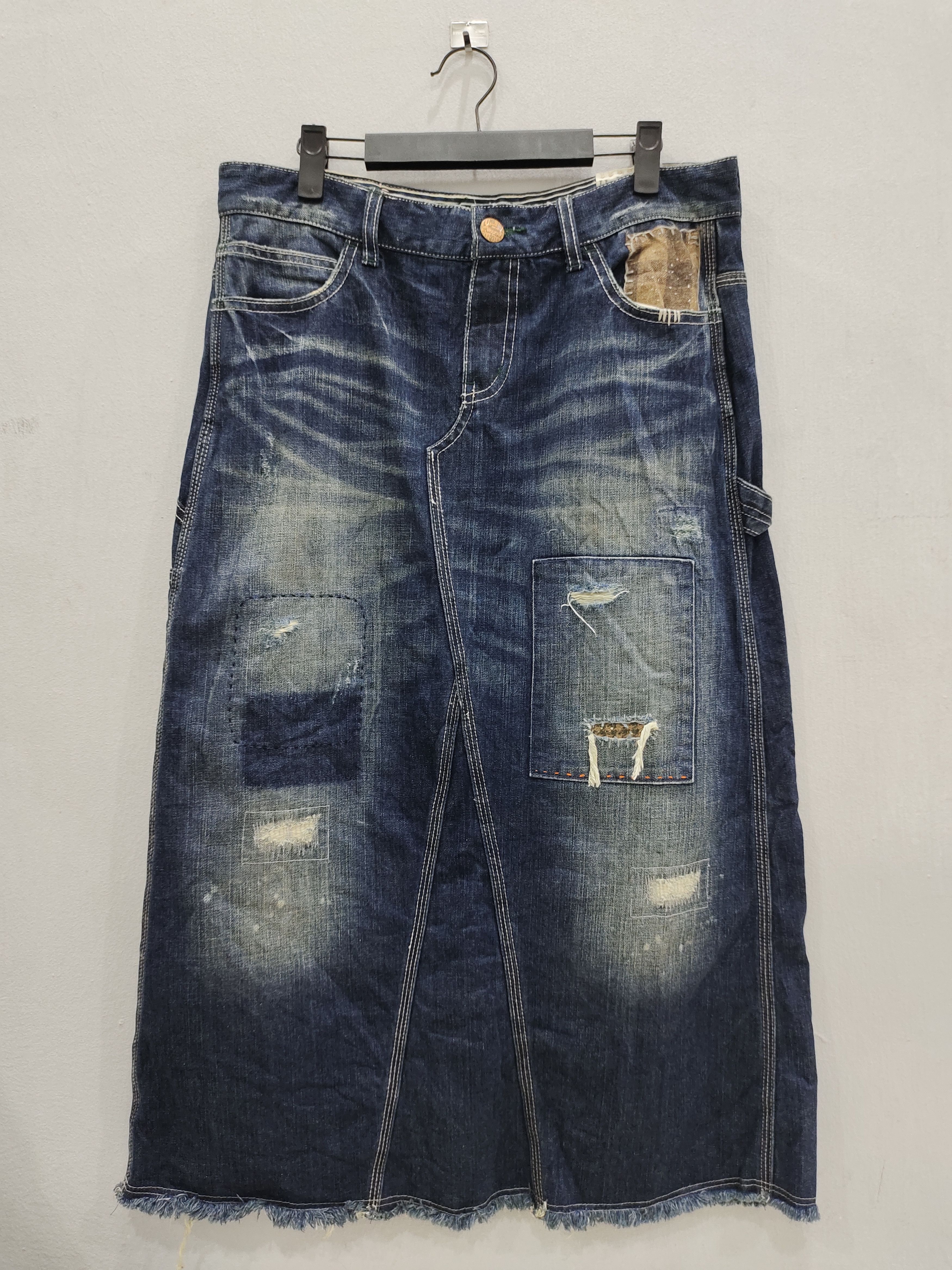 Japanese Brand If six was nine style Maxi Denim Skirt Size 33" - 1 Thumbnail