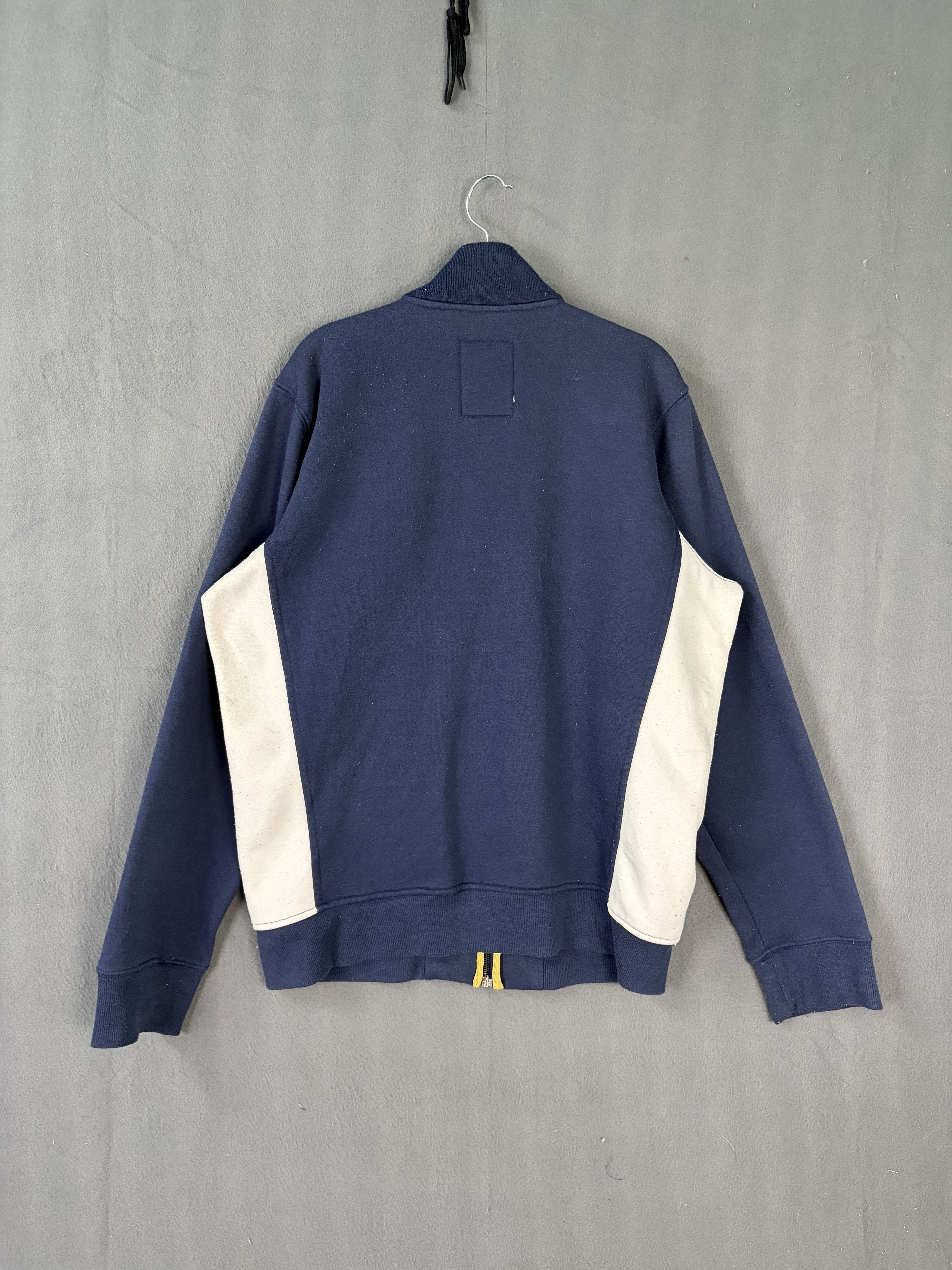 Abercrombie & Fitch Abercrombie Navy Blue Track Jacket Cotton-Blend Size US XL / EU 56 / 4 - 2 Thumbnail