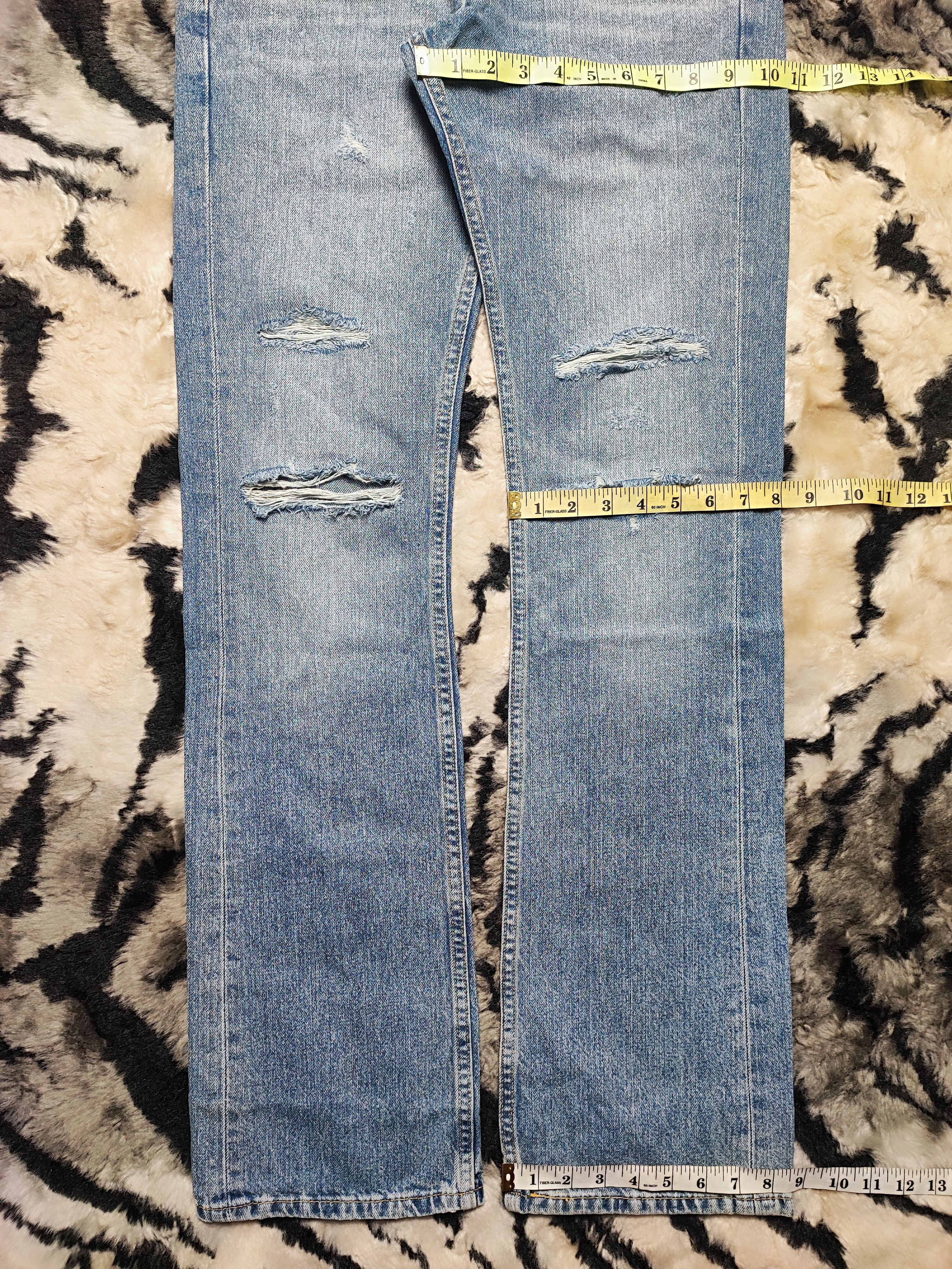 Levi's Levi's 527 Slim Bootcut Distressed Ripped Knee Flare 30X34 Size US 30 / EU 46 - 5 Thumbnail