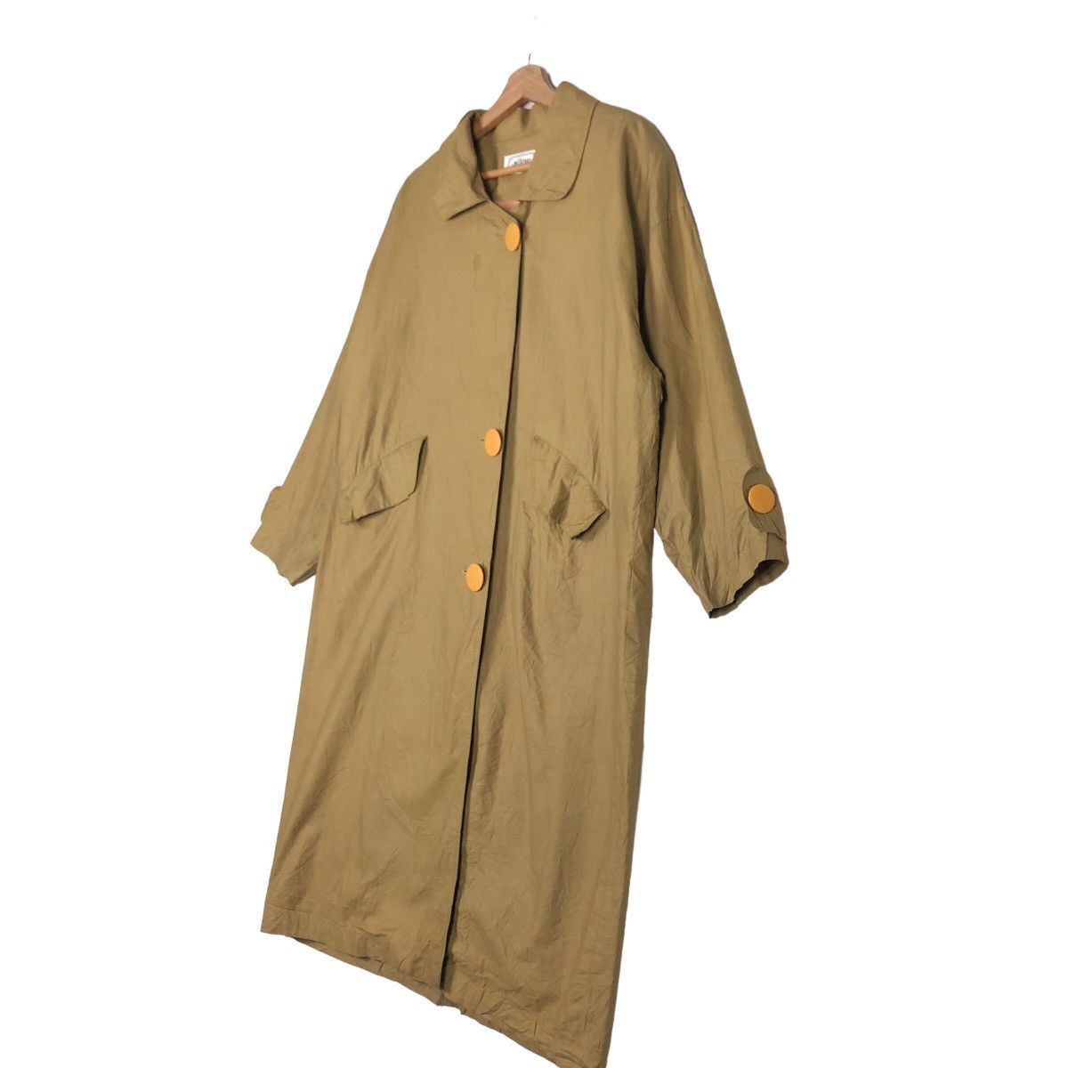 Japanese Brand 🔥Rich Brown Vintage Long Jacket Fly Coats Milano Japan Size US S / EU 44-46 / 1 - 2 Thumbnail