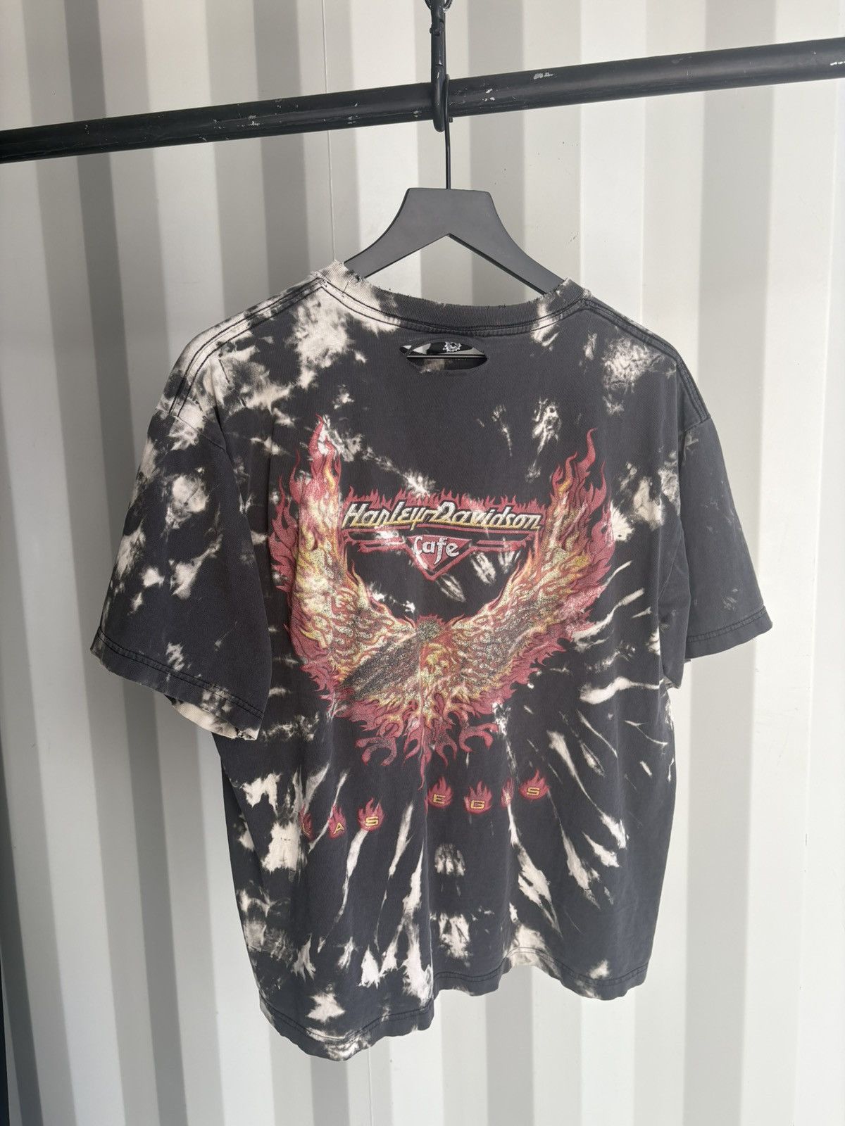 Harley Davidson Thrashed Harley Davidson Faded Distressed Shirt GRUNGE BAND Size US XL / EU 56 / 4 - 3 Thumbnail