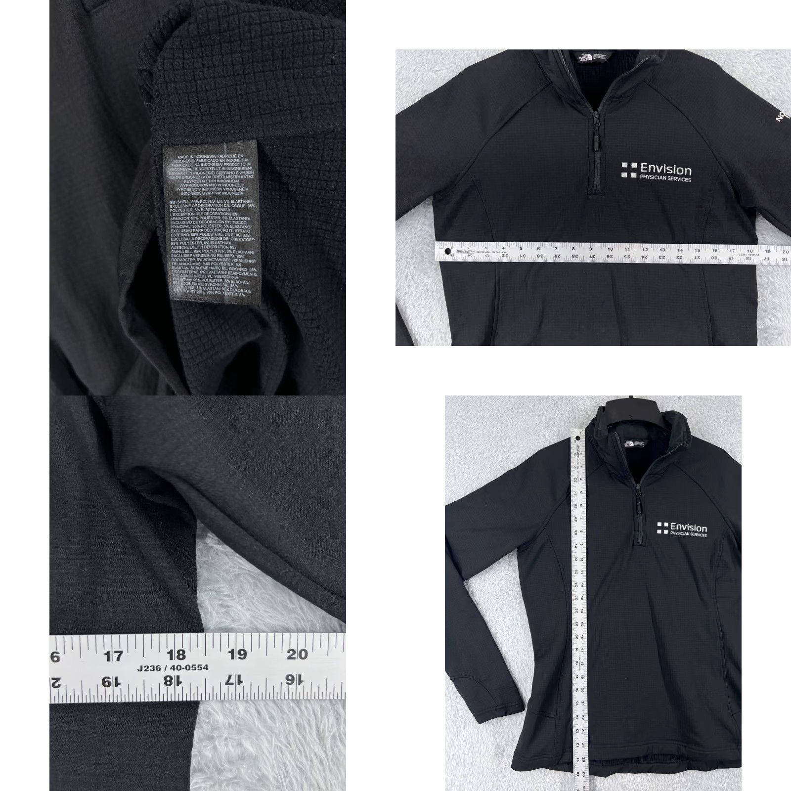 The North Face The North Face Hoodie Women M Black Lightweight 1/4 Zip Pullover Polyester Jersey Logo Size M / US 6-8 / IT 42-44 - 8 Thumbnail