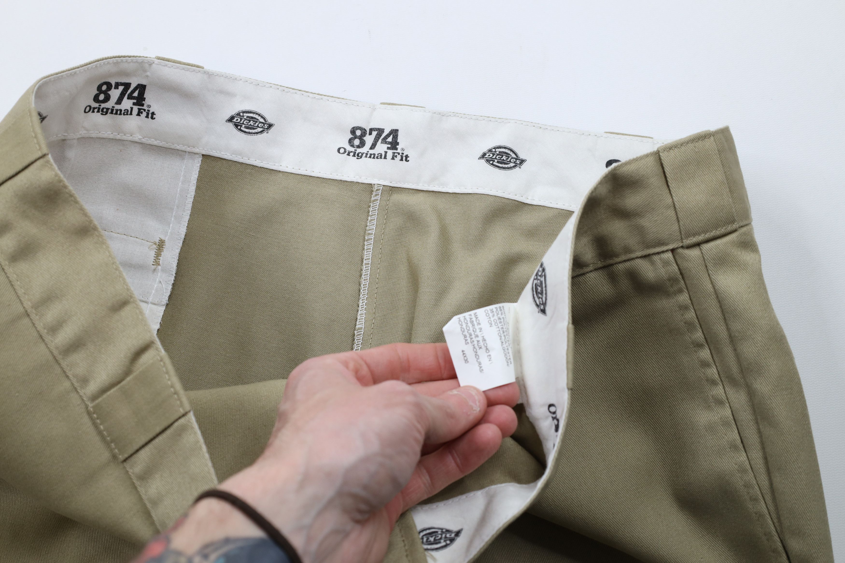 Dickies × Vintage Vintage Y2K Dickies Fit Wide Leg Workwear Pants Beige Size US 44 / EU 60 - 8 Thumbnail