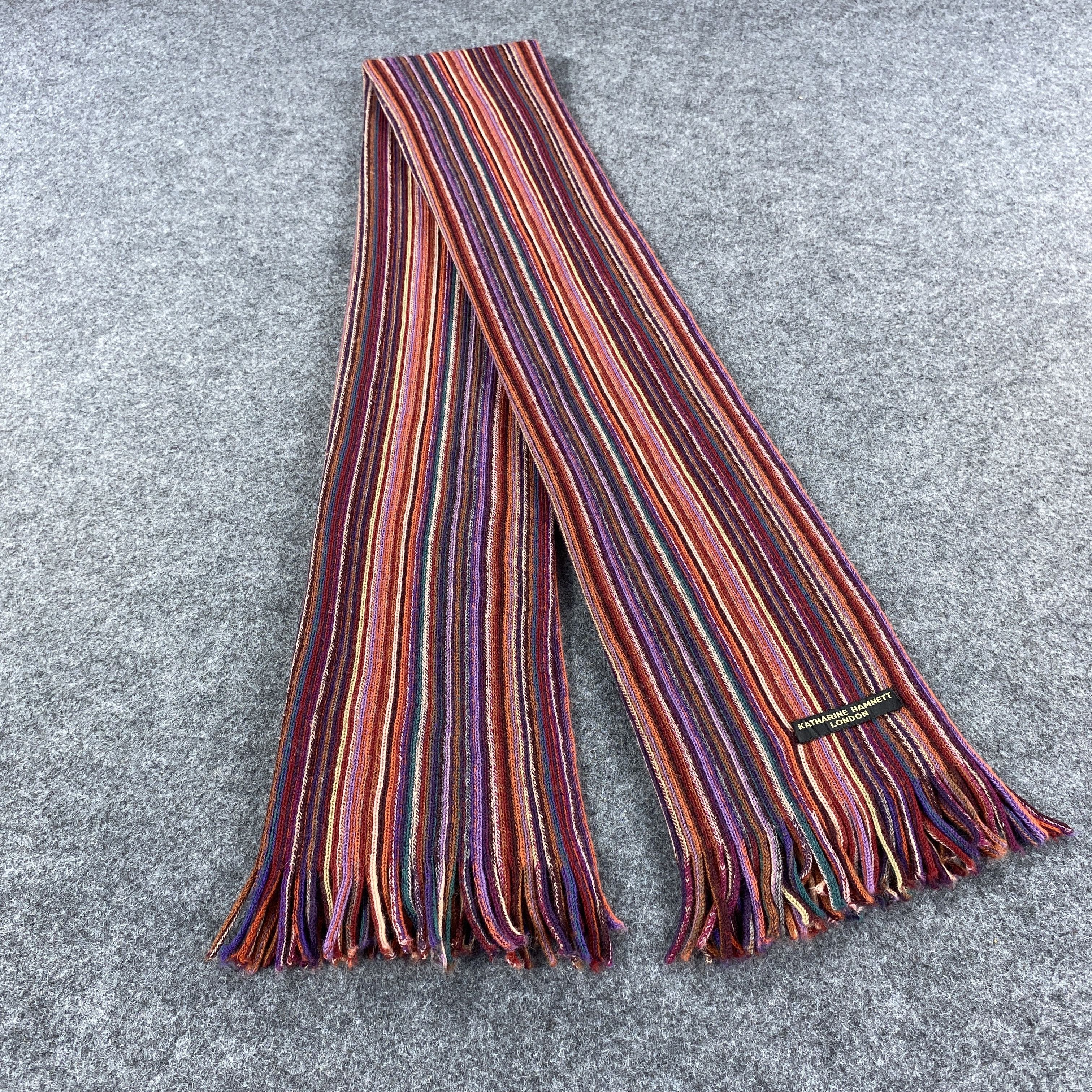 Katharine Hamnett London × Vintage GF10421 Katharine Hamnett London Scarf Neck Wear Muffler Size ONE SIZE - 1 Thumbnail