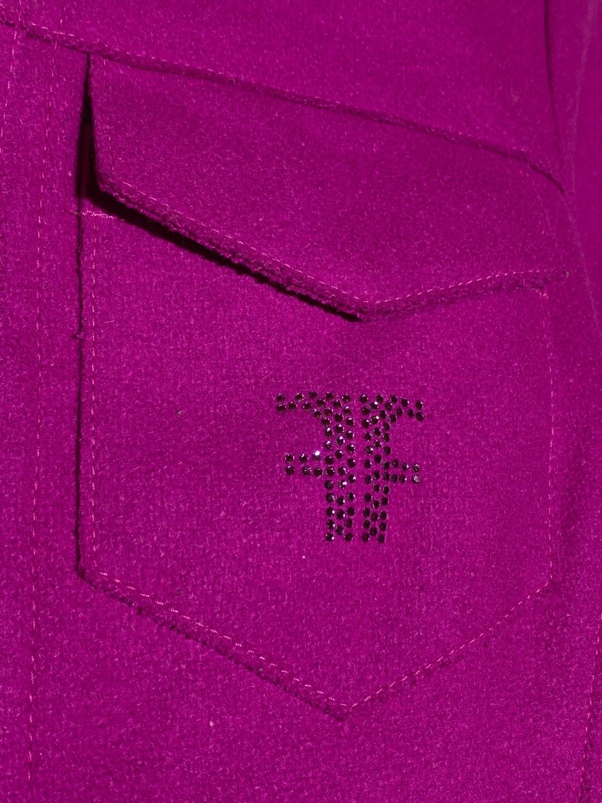 Fendi Fendi Roma Vintage 90s Hot Pink Cropped Jacket Snap Button Size M / US 6-8 / IT 42-44 - 9 Thumbnail