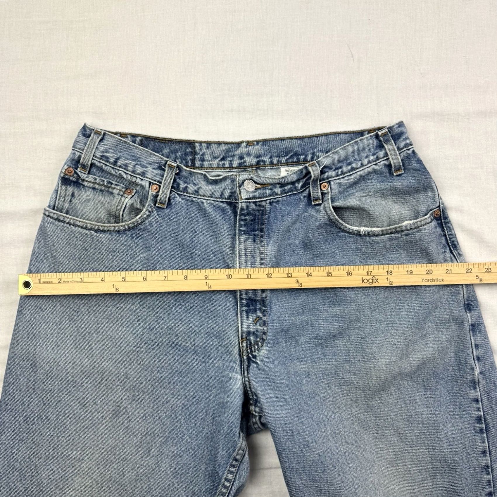 Levi's VINTAGE Levis 560 Loose Tapered Pants Adult 36x30 Blue 90s American Red Tab Mens Hipster Size US 36 / EU 52 - 6 Thumbnail