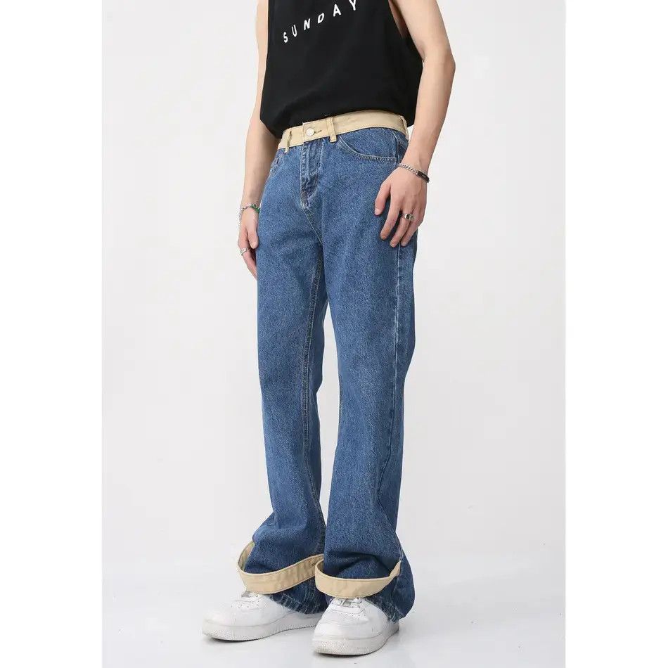 Japanese Brand Retro straight leg casual loose slightly flared jeans Size US 32 / EU 48 - 1 Thumbnail
