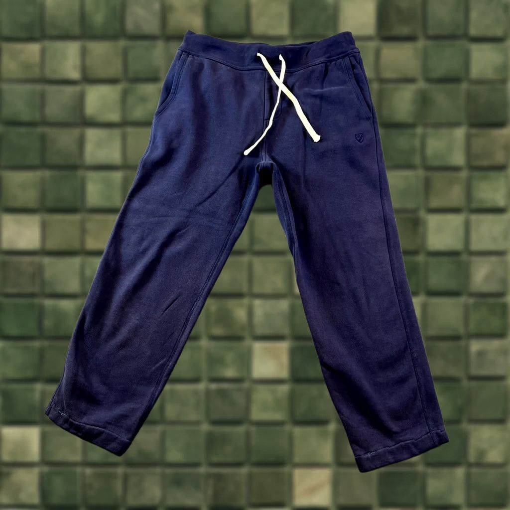 Cremieux Cremieux Sweatpants Mens Small Navy Blue Cotton Straight Leg Drawstring Size US 29 - 1 Thumbnail