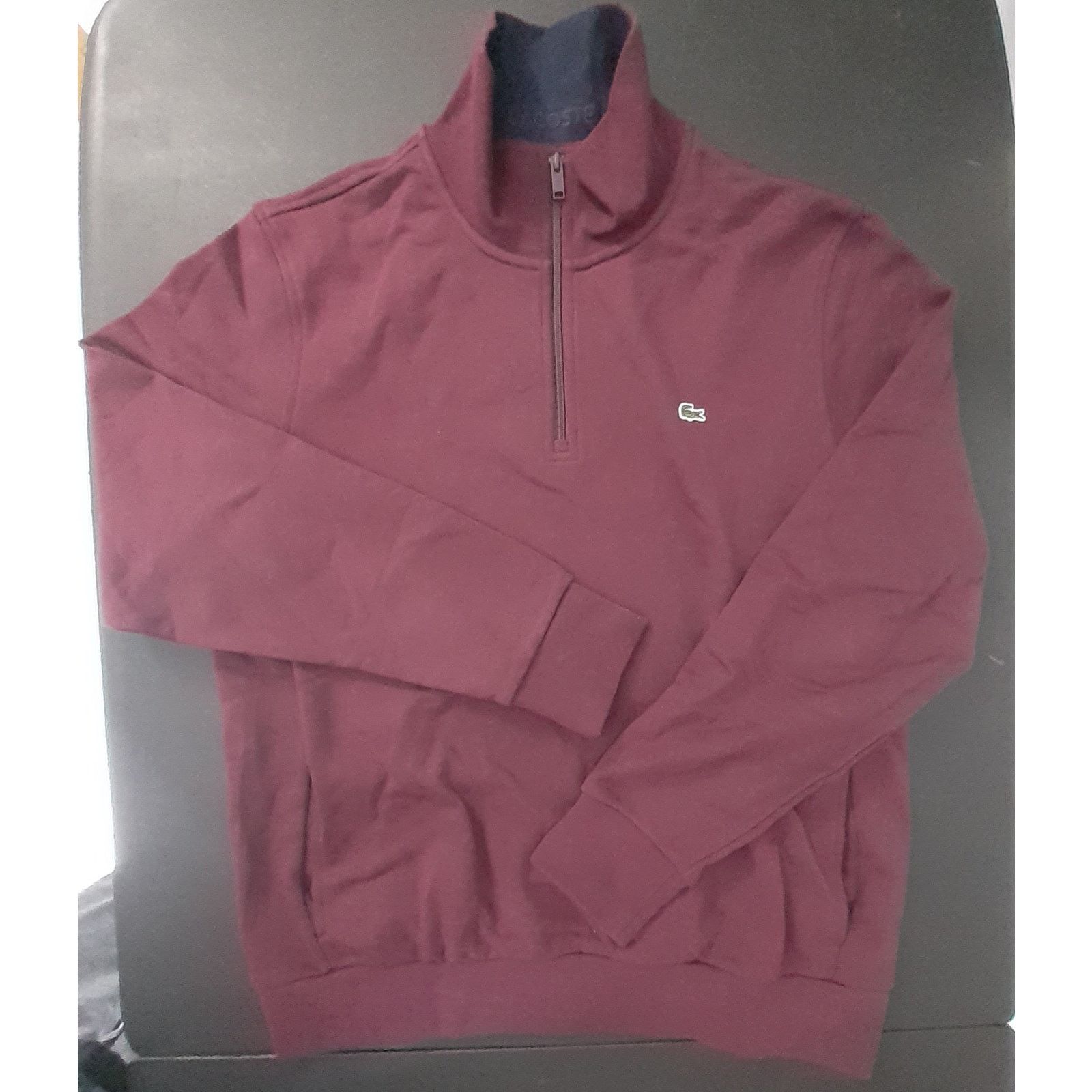 Lacoste Lacoste Men's Half Zip Lightweight Sweatshirt At Neck 2XL Size US XXL / EU 58 / 5 - 1 Thumbnail