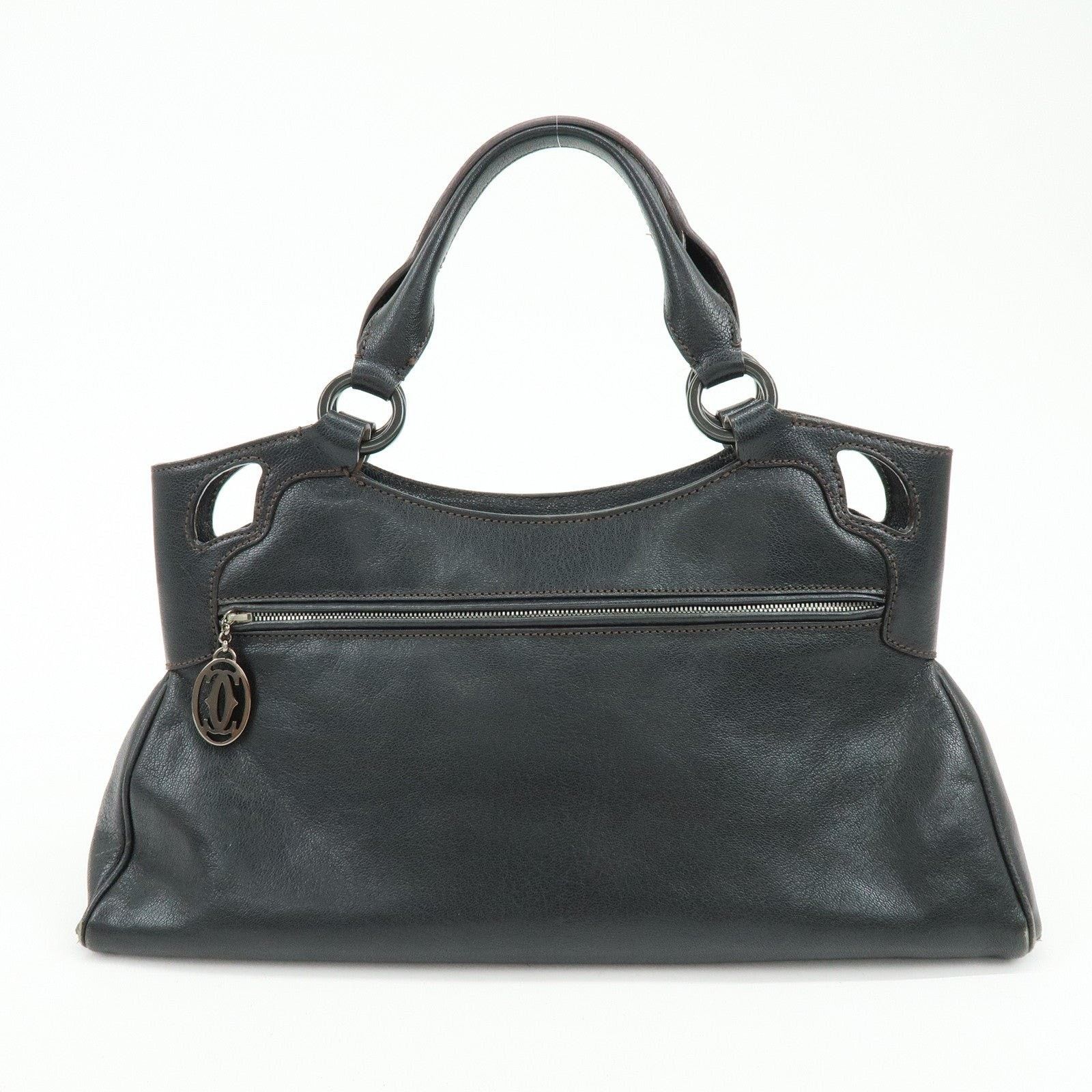 Cartier Cartier Marcello de Cartier Leather Tote Black Size ONE SIZE - 2 Thumbnail