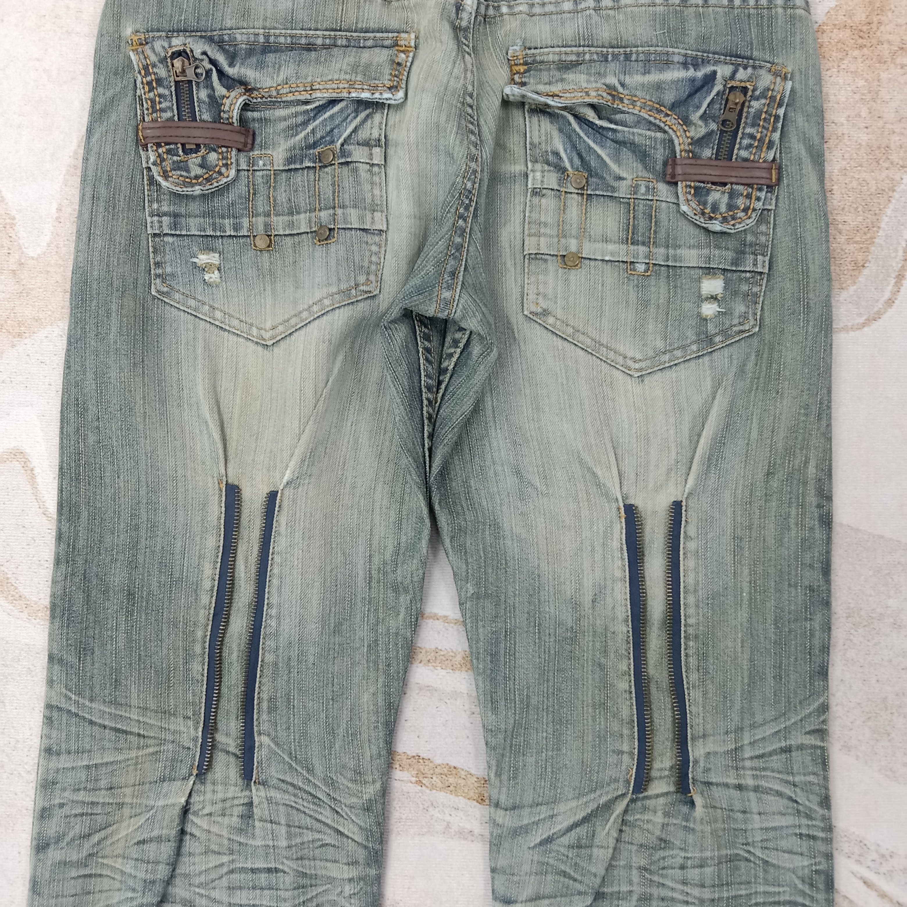 FUSAI F.U.S.AI Focus USA Bikers Double Knee Denim Jeans C258N25 Size US 32 / EU 48 - 2 Thumbnail