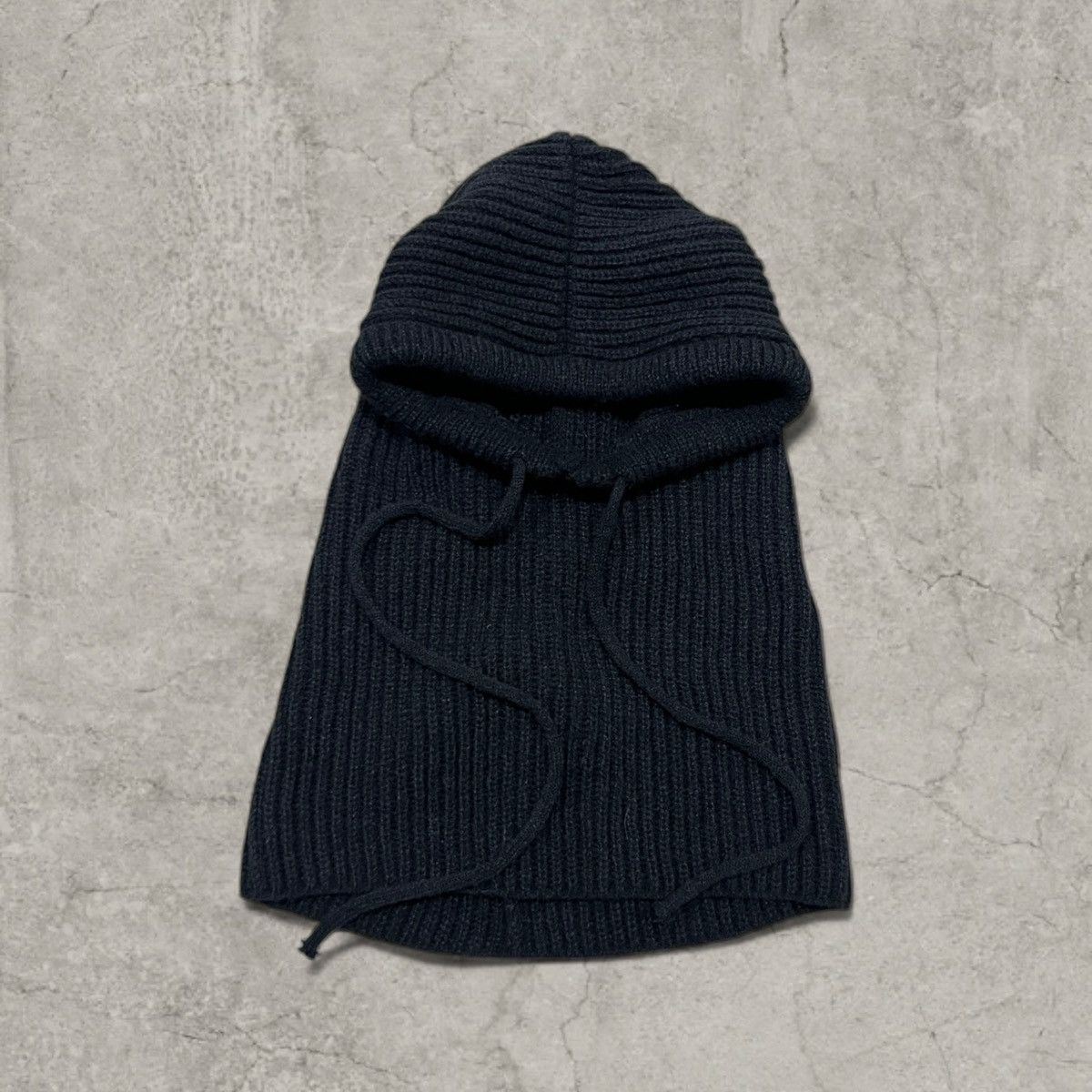 Japanese Brand Vintage style black bonnet snood hood scarf hat. One size Size ONE SIZE - 4 Thumbnail