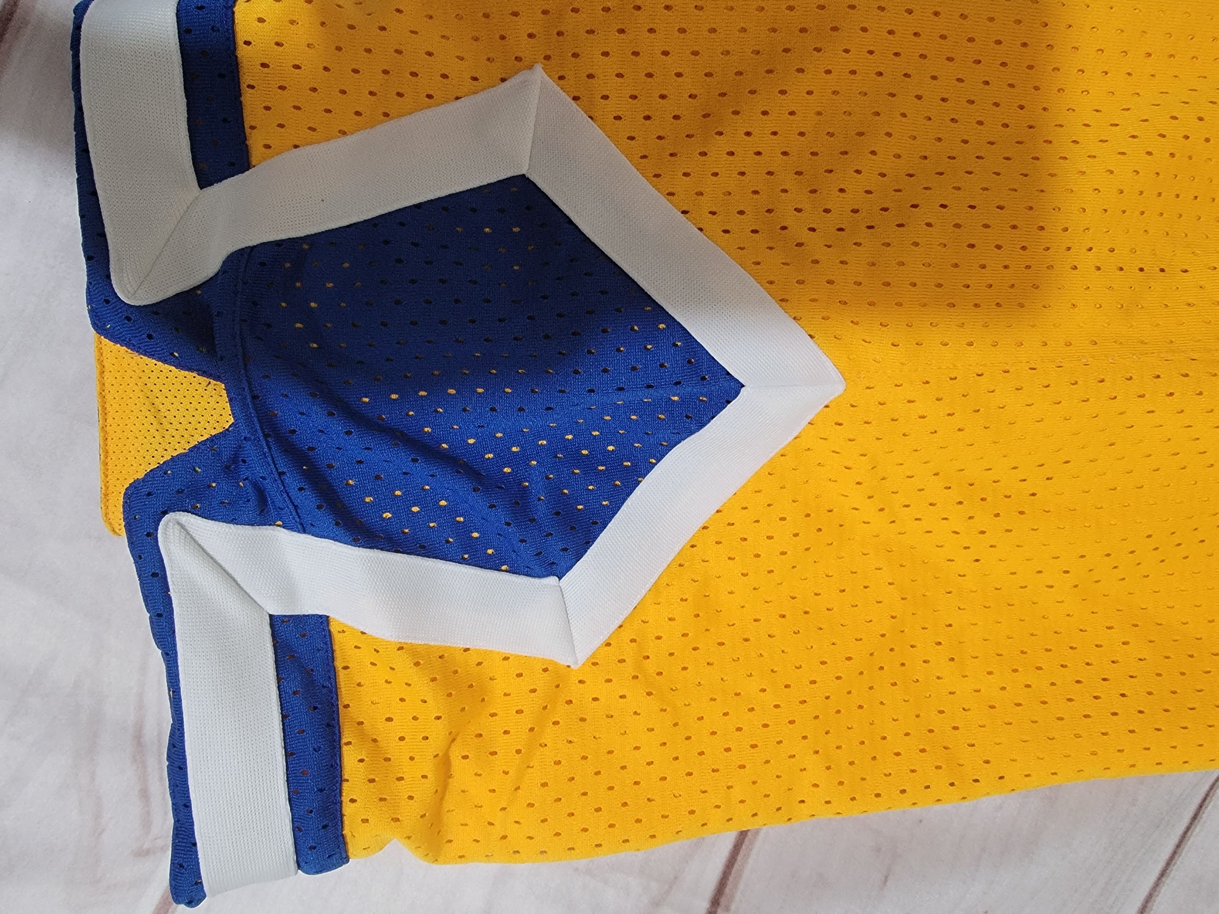 Nike VINTAGE Y2K Nike Yellow/Blue Diamond Basketball Shorts Xxl Size US 40 / EU 56 - 9 Thumbnail