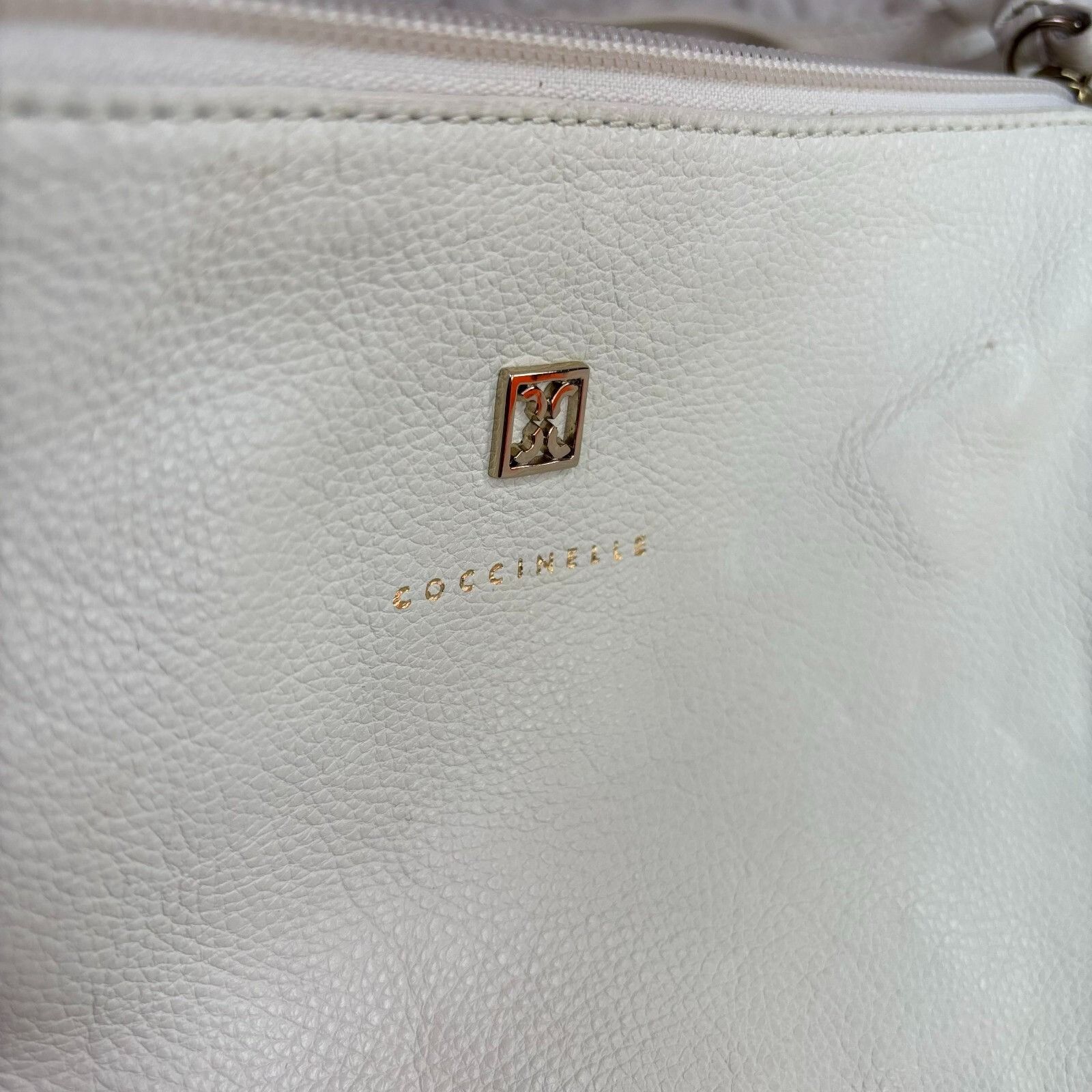 Other Coccinelle White Leather Crossbody Sling Bag w/ Gold Hardwar Size ONE SIZE - 2 Thumbnail