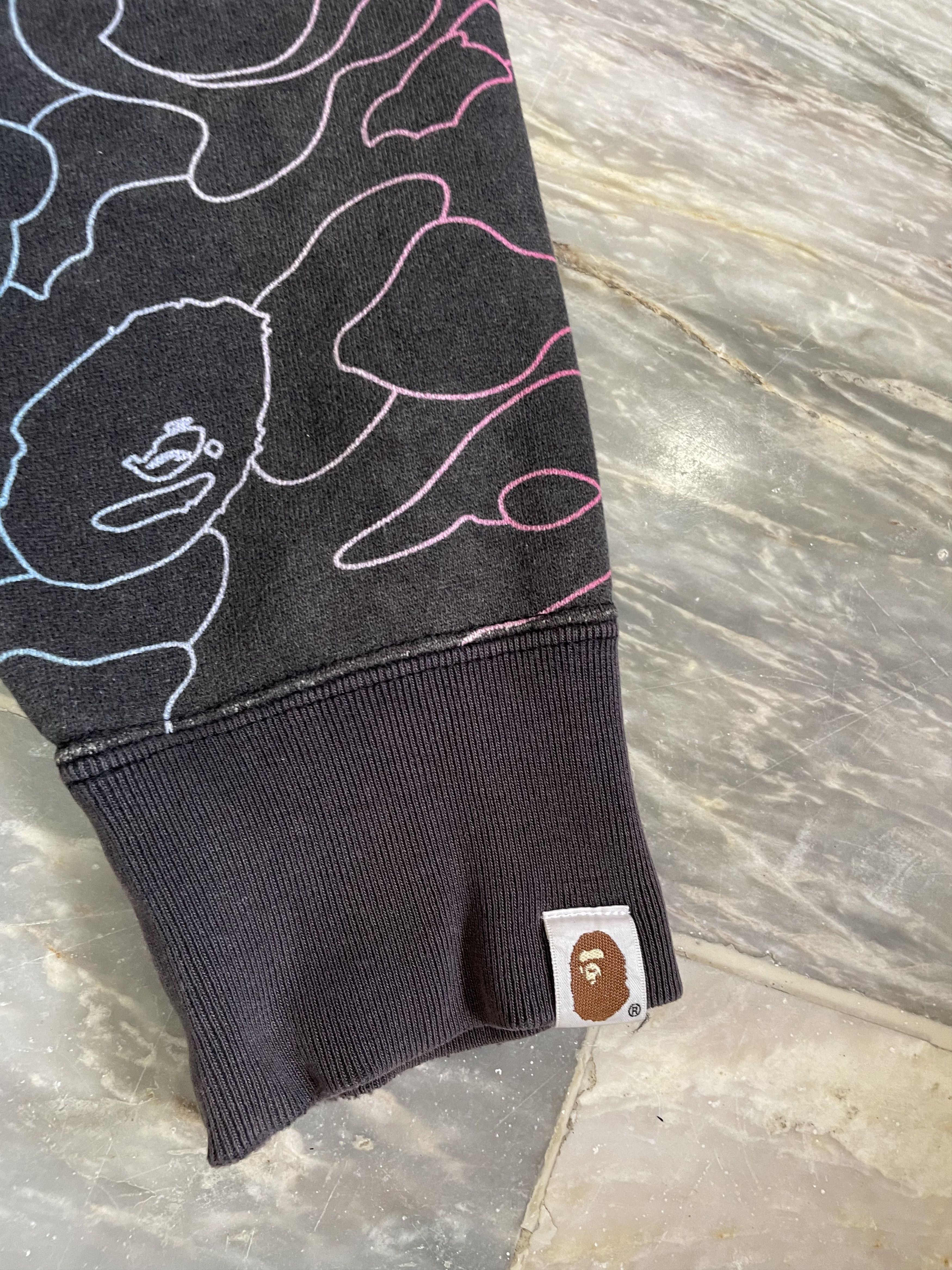 Bape Bape Shark Hoodie Pencil Neon Camo A Bathing Ape Size US M / EU 48-50 / 2 - 7 Thumbnail