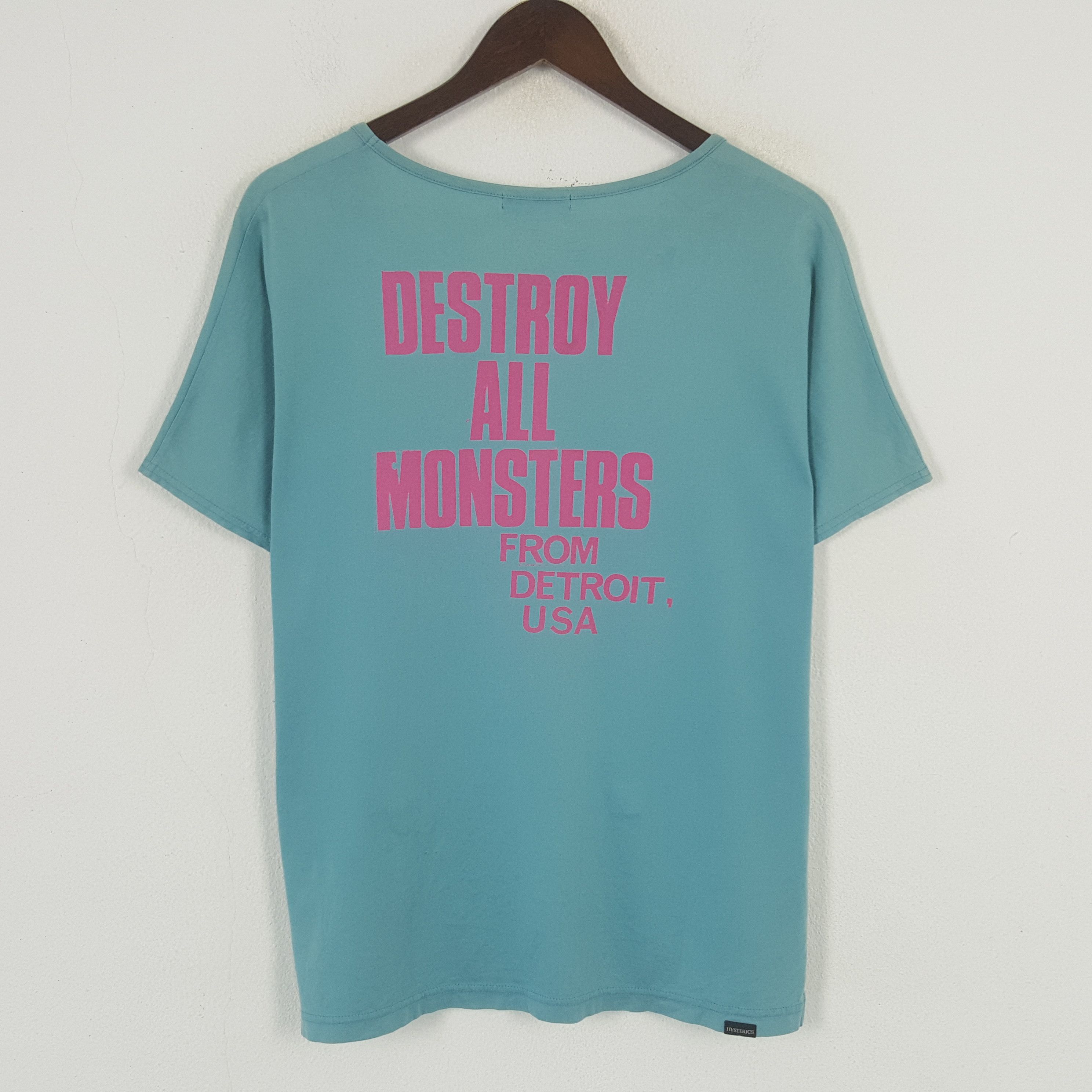 Hysteric Glamour × Japanese Brand × Vintage Vintage Hysteric Glamour Destroy All Monsters Tshirt Size US XXL / EU 58 / 5 - 3 Thumbnail