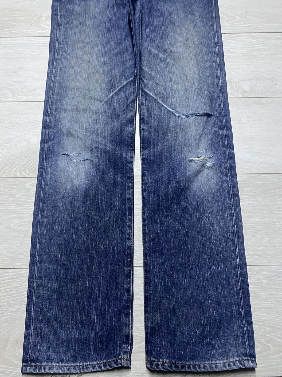 Edwin Vintage Edwin 503 Faded Wash Distressed Loose Jeans Size US 30 / EU 46 - 5 Thumbnail
