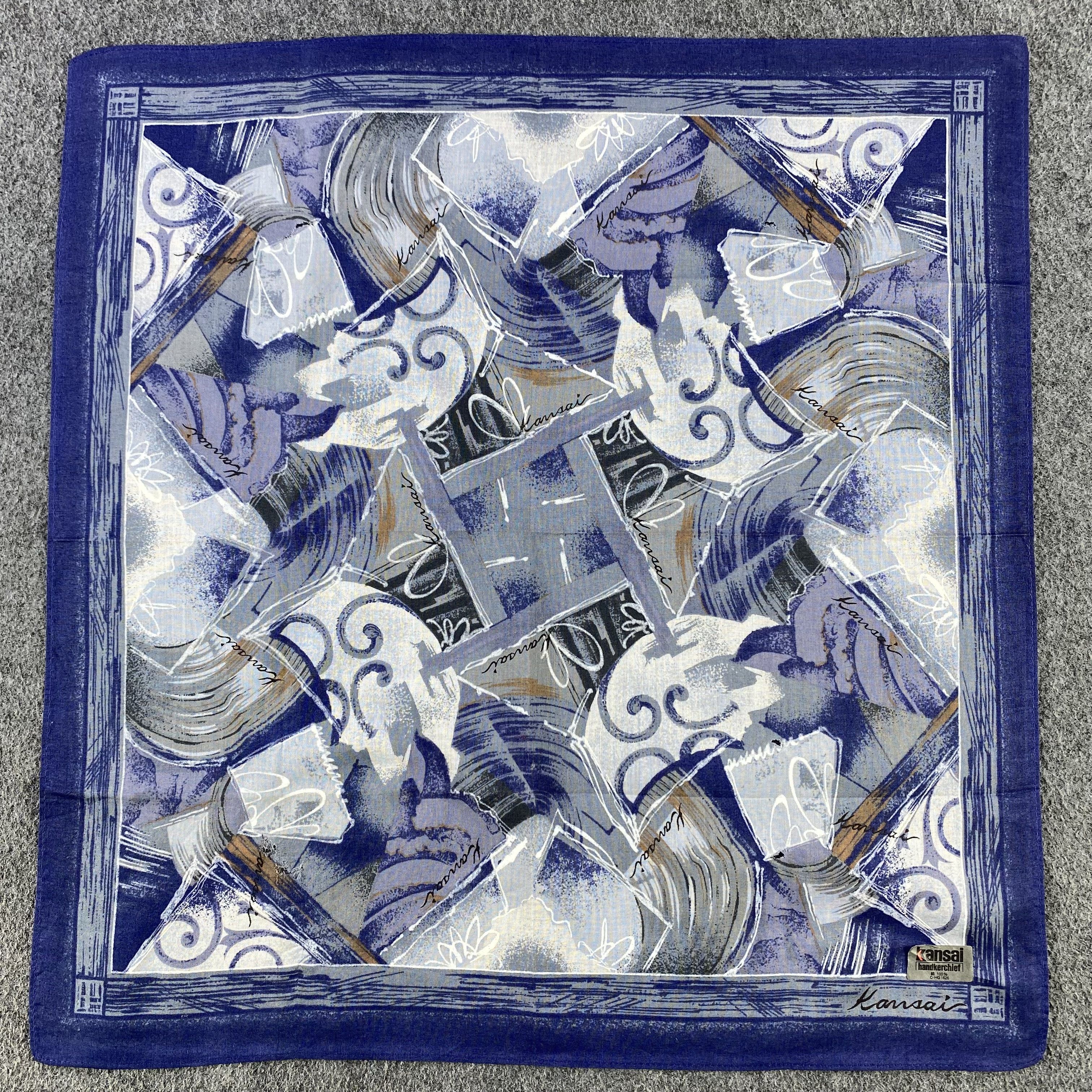 Kansai Yamamoto × Vintage Kansai Yamamoto Handkerchief/Neckerchief/Bandana HC700 Size ONE SIZE - 1 Thumbnail