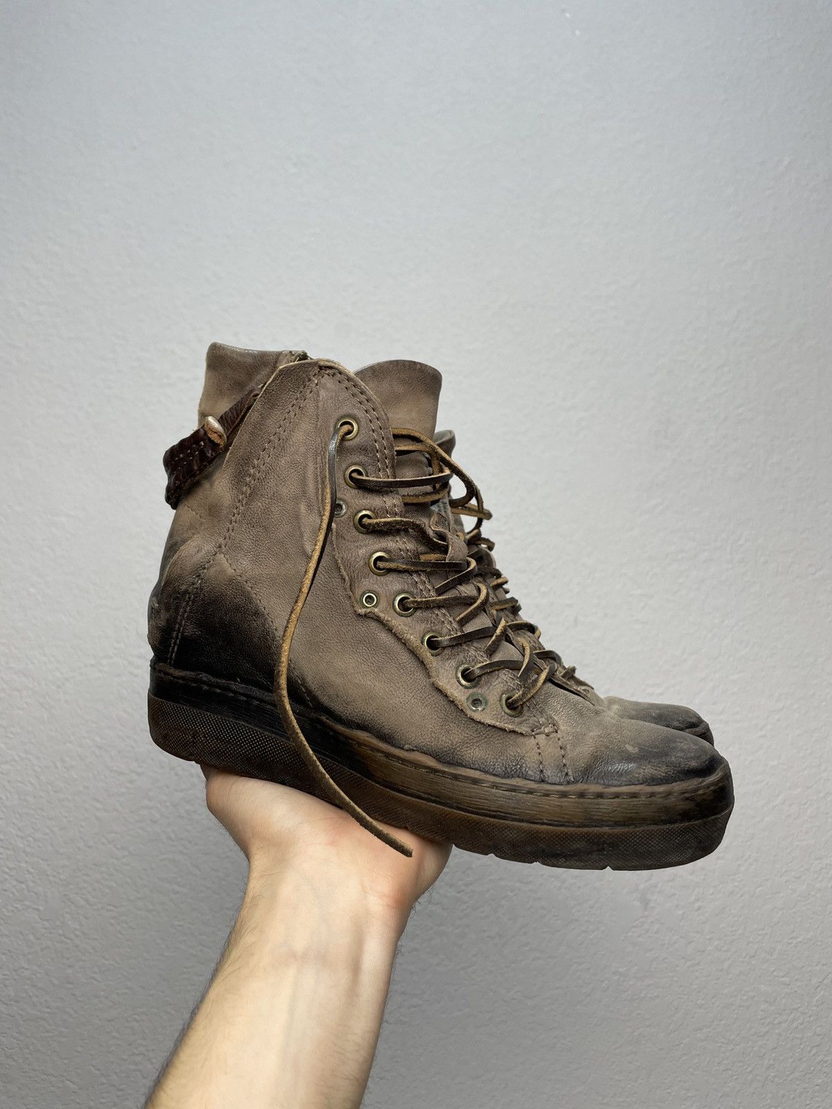 A.S.98 Vintage AS98 Buckle Biker Boots Rick Owens Style Airstep Size US 8 / IT 38 - 11 Thumbnail