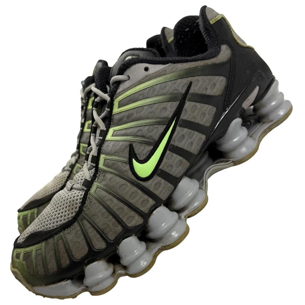 Nike Nike Shox TL Wolf Grey Lime Blast Neon Green - Size US 8 Size US 8 / EU 41 - 2 Thumbnail