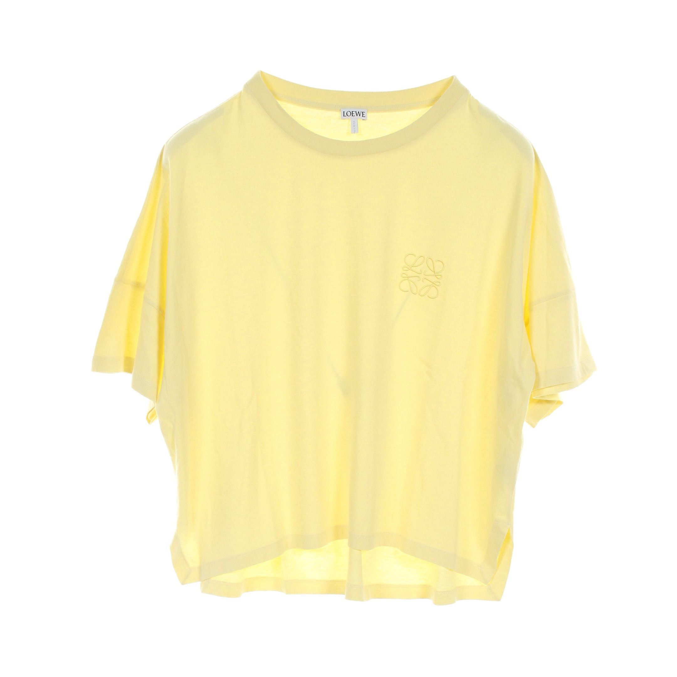 Loewe Loewe Anagram Oversize T-Shirt Crew Neck Cotton Light Yellow Size ONE SIZE - 1 Thumbnail