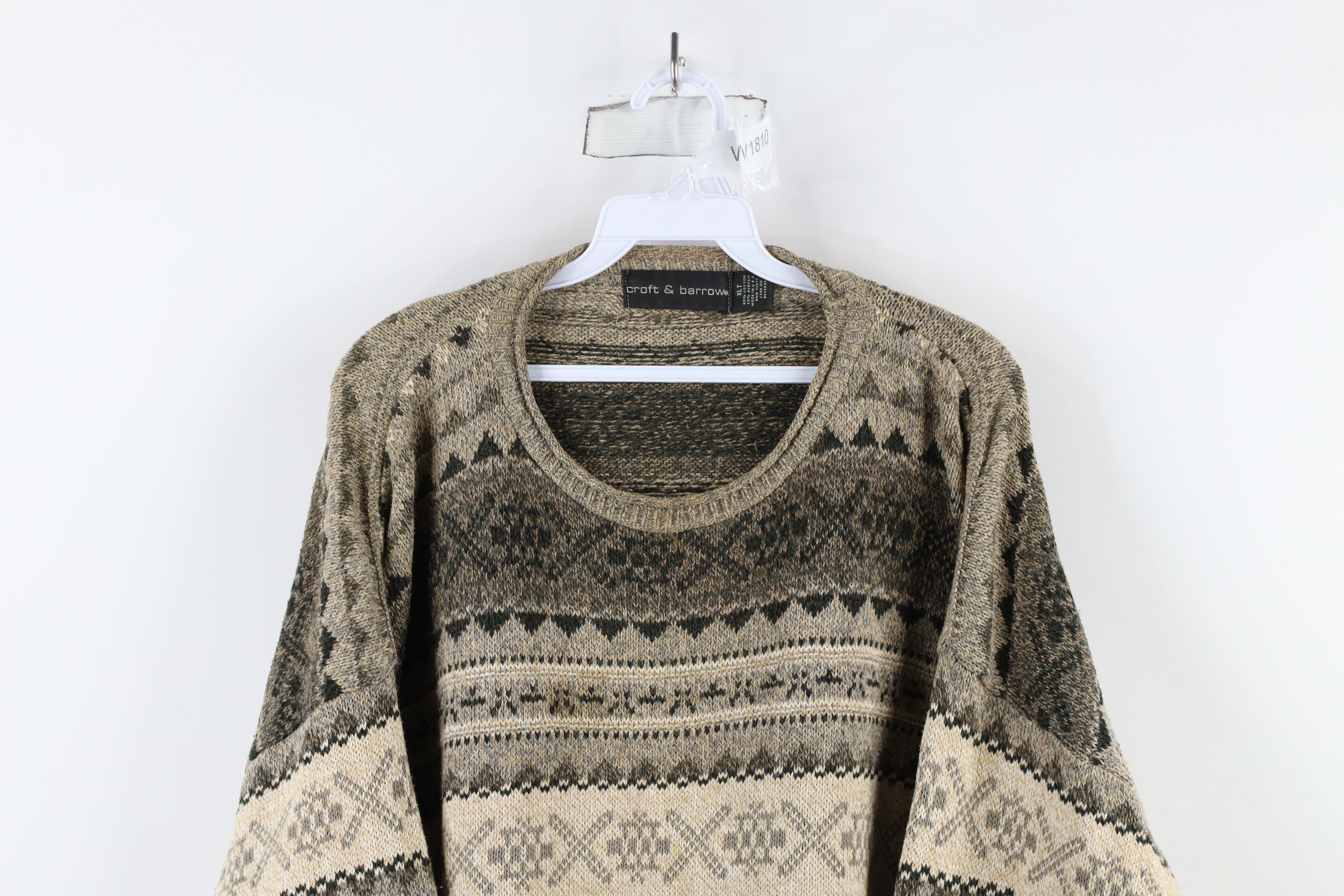 Vintage Vintage 90s Streetwear Fair Isle Knit Crewneck Sweater USA Size US XL / EU 56 / 4 - 2 Thumbnail