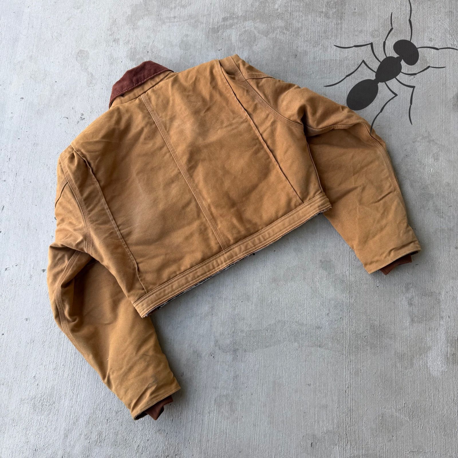 Carhartt × Vintage Carhartt brown cropped Detroit style work wear jacket Size US M / EU 48-50 / 2 - 7 Thumbnail