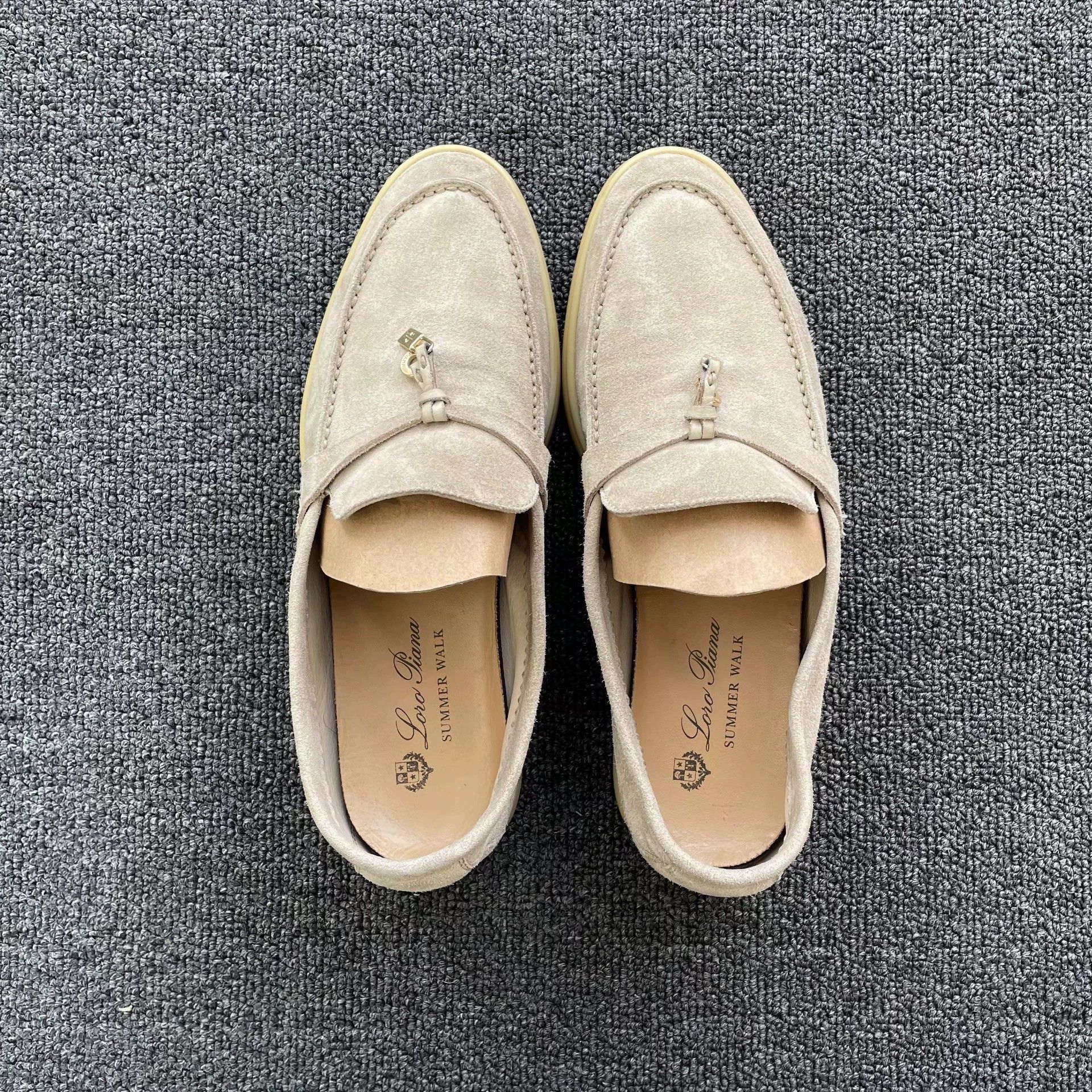 Loro Piana Loro Piana Suede Loafers Women's Sand 38 95 New Size US 7.5 / IT 37.5 - 3 Thumbnail