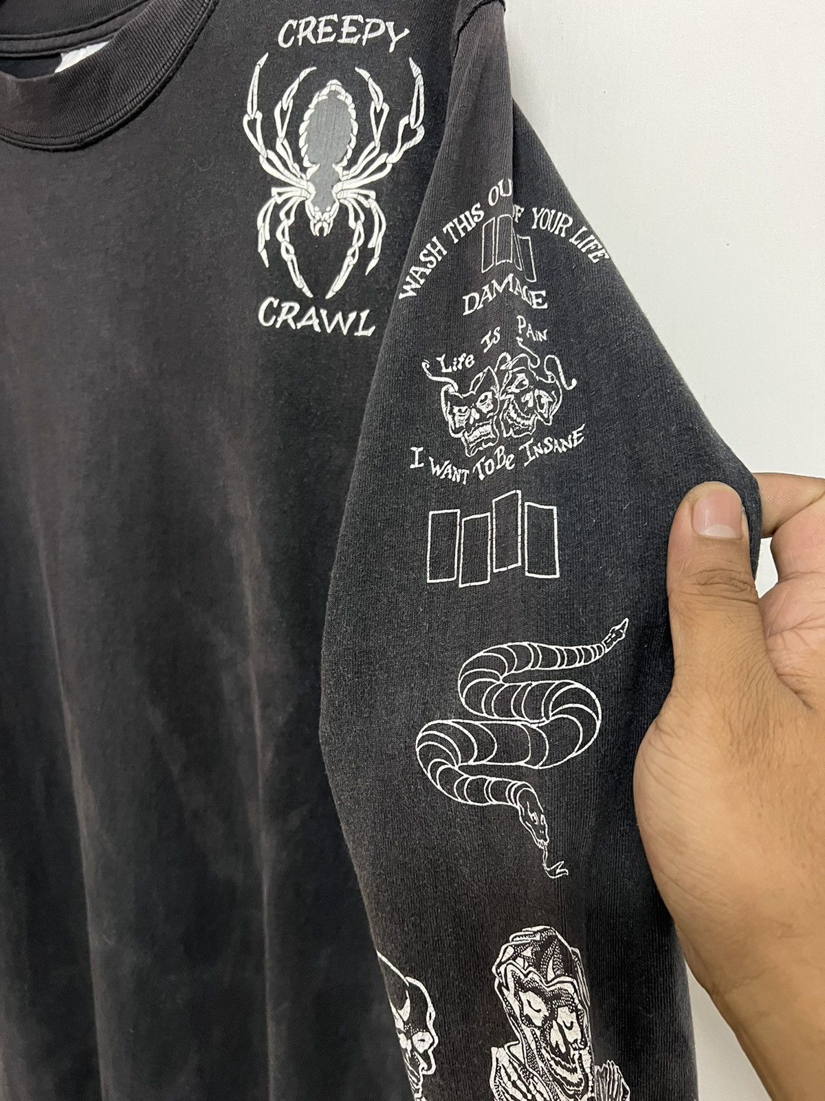 Band Tees Vintage 90s Henry Rollins Search & Destroy Tattoo Tee Size US M / EU 48-50 / 2 - 6 Thumbnail