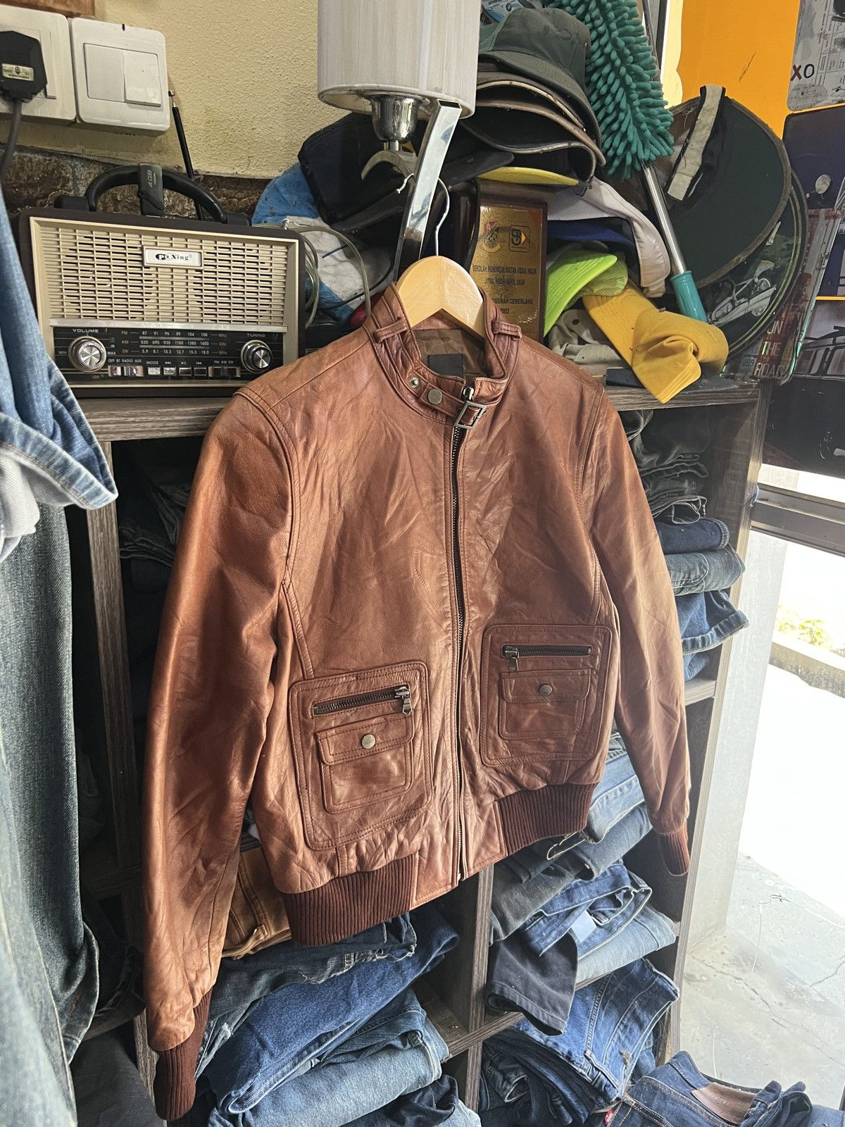 Other 🔥Grencia Real Leather Zipper Jacket Size S / US 4 / IT 40 - 4 Thumbnail