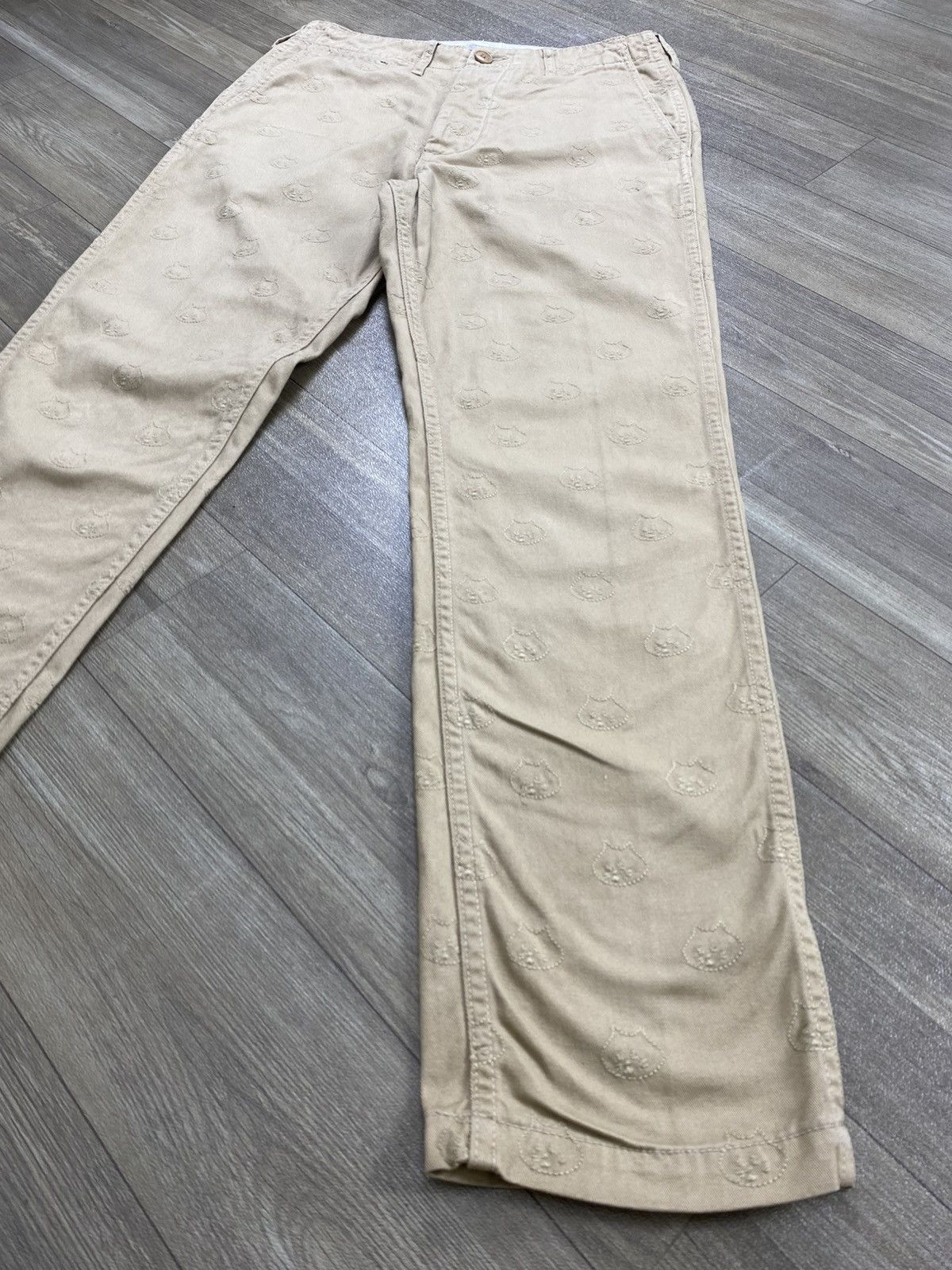 Ne-Net Vintage Nenet Issey Miyake Full Embroidery Logo Casual Pants Size US 28 / EU 44 - 6 Thumbnail