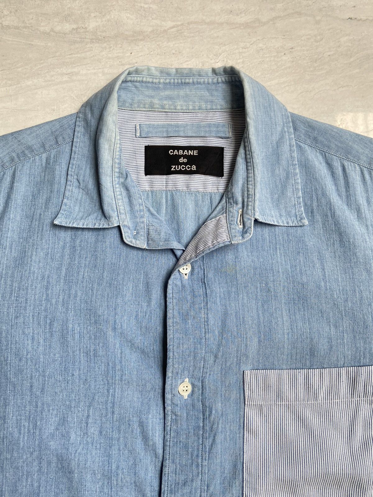 CABANE de ZUCCa × Issey Miyake CABANE De ZUCCA Blue Shirt Size US S / EU 44-46 / 1 - 4 Thumbnail