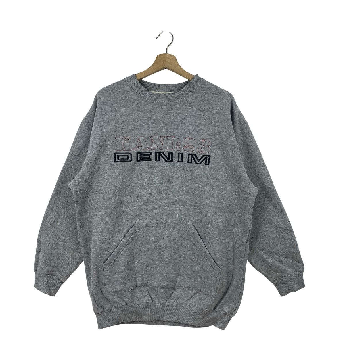 Vintage Vintage KANI SPORTS KANI:23 Denim Embroidered Sweatshirt Size US L / EU 52-54 / 3 - 3 Thumbnail