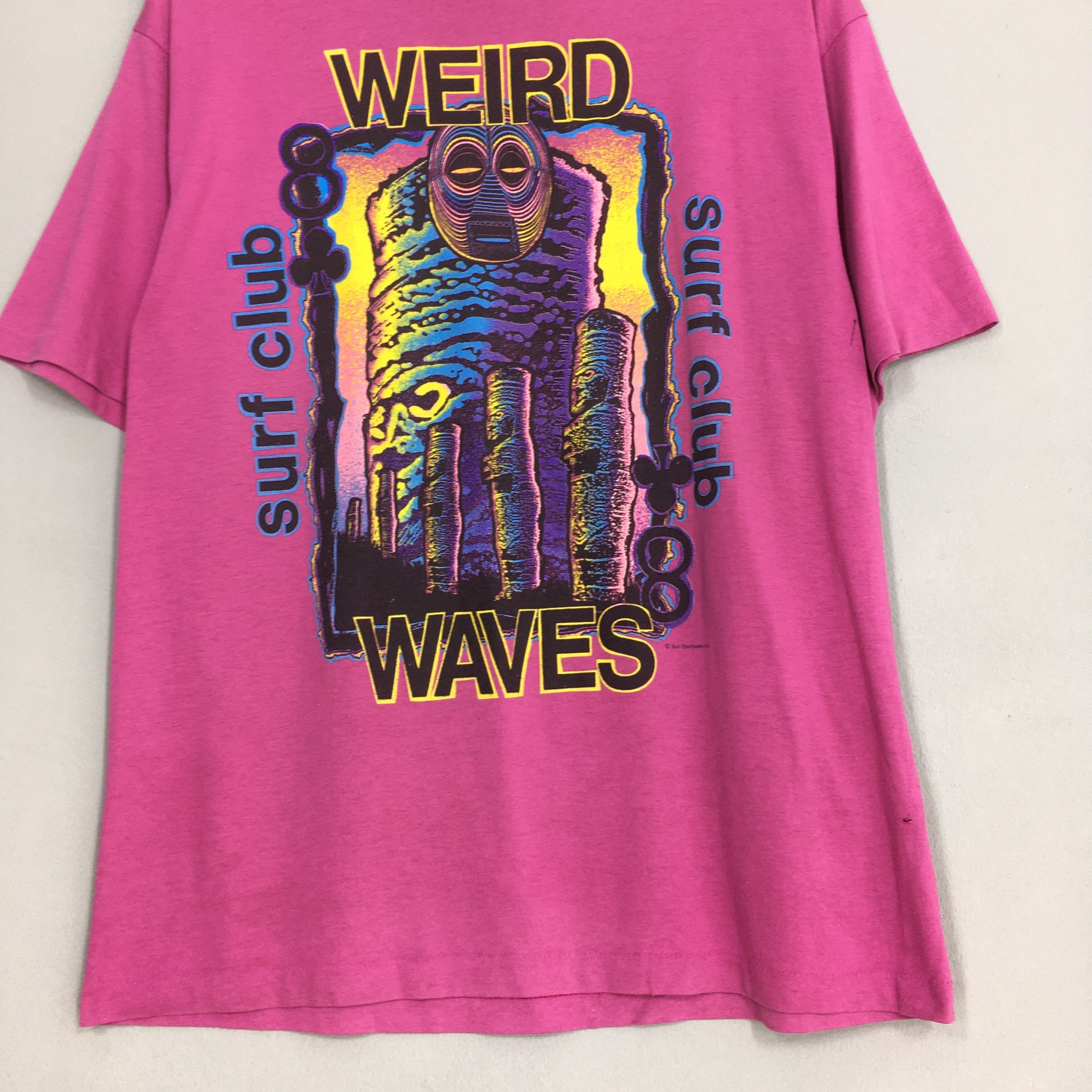 Vintage Vintage Weird Waves Surf Club Sportswear Surfing Tshirt XL Size US XL / EU 56 / 4 - 3 Thumbnail